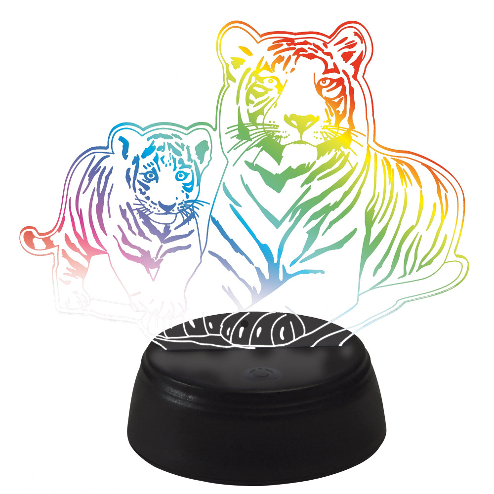 Uniel Светильник декоративный  ULI-M508 RGB/3AA TIGER FAMILY/BLACK 