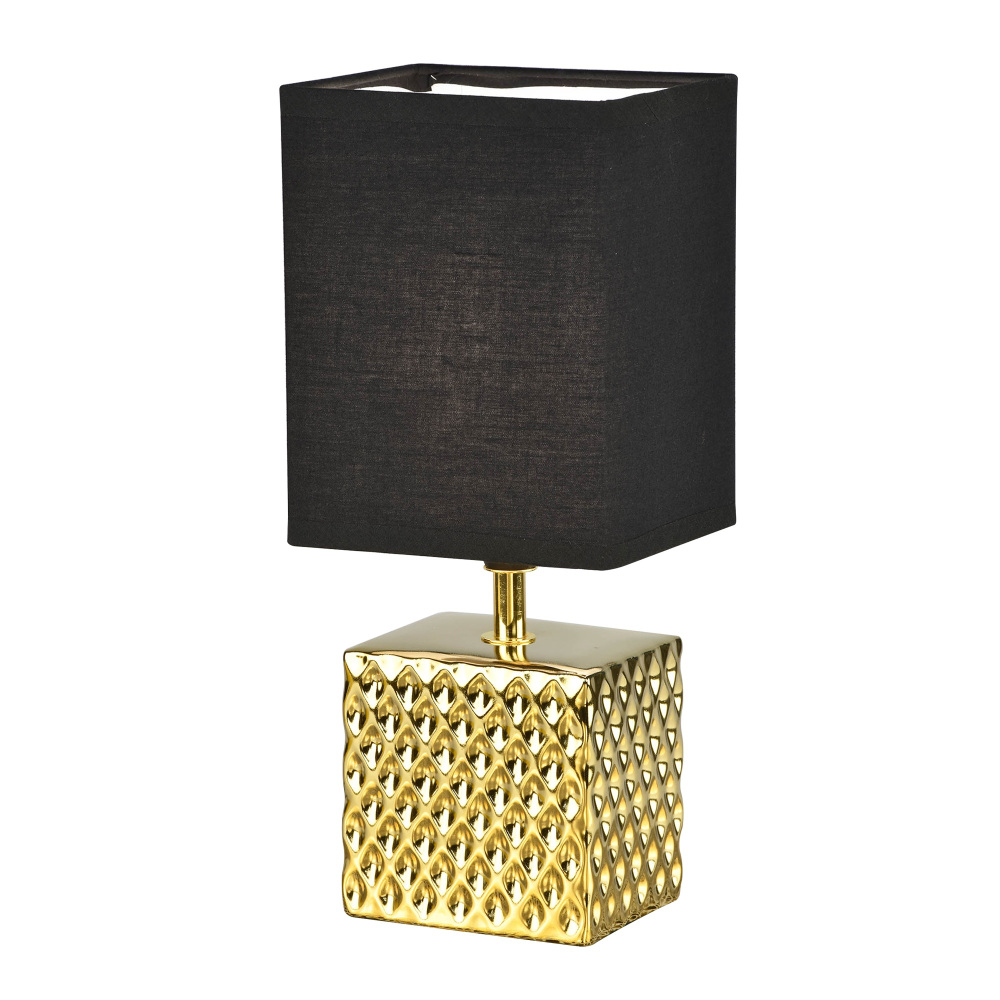 Uniel Интерьерная настольная лампа  UML-B306 E14 GOLD/BLACK 