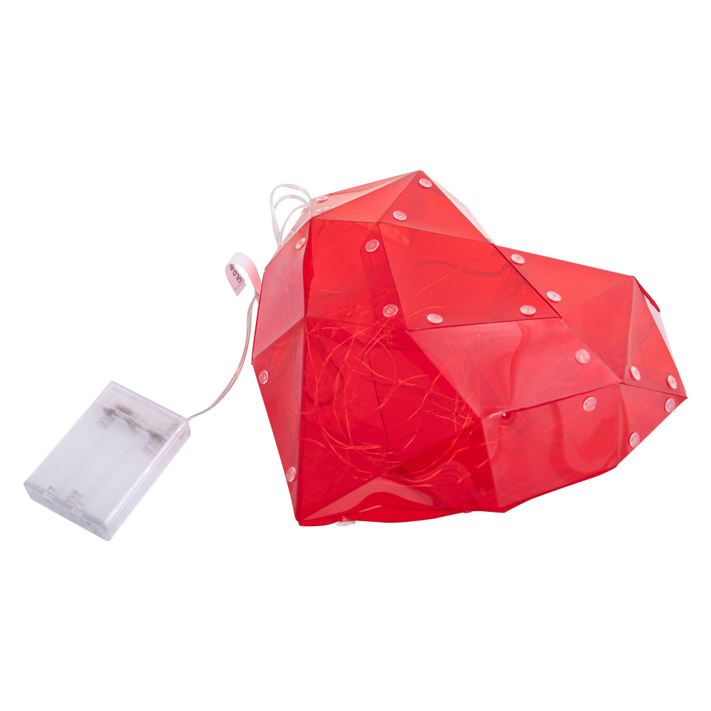 Uniel Светильник декоративный  ULD-R511 3АА RED HEART 