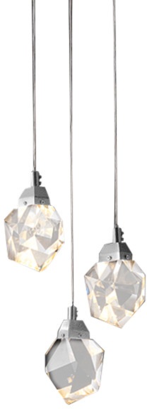 DeLight Collection Подвесной светильник Crystal rock OM820083-3C (MD-020B-3 chrome) 