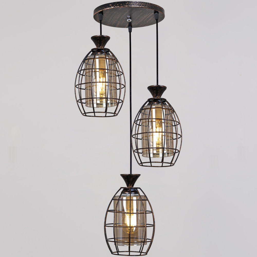 Reluce Подвесной светильник  03525-0.9-03 BK+GD 