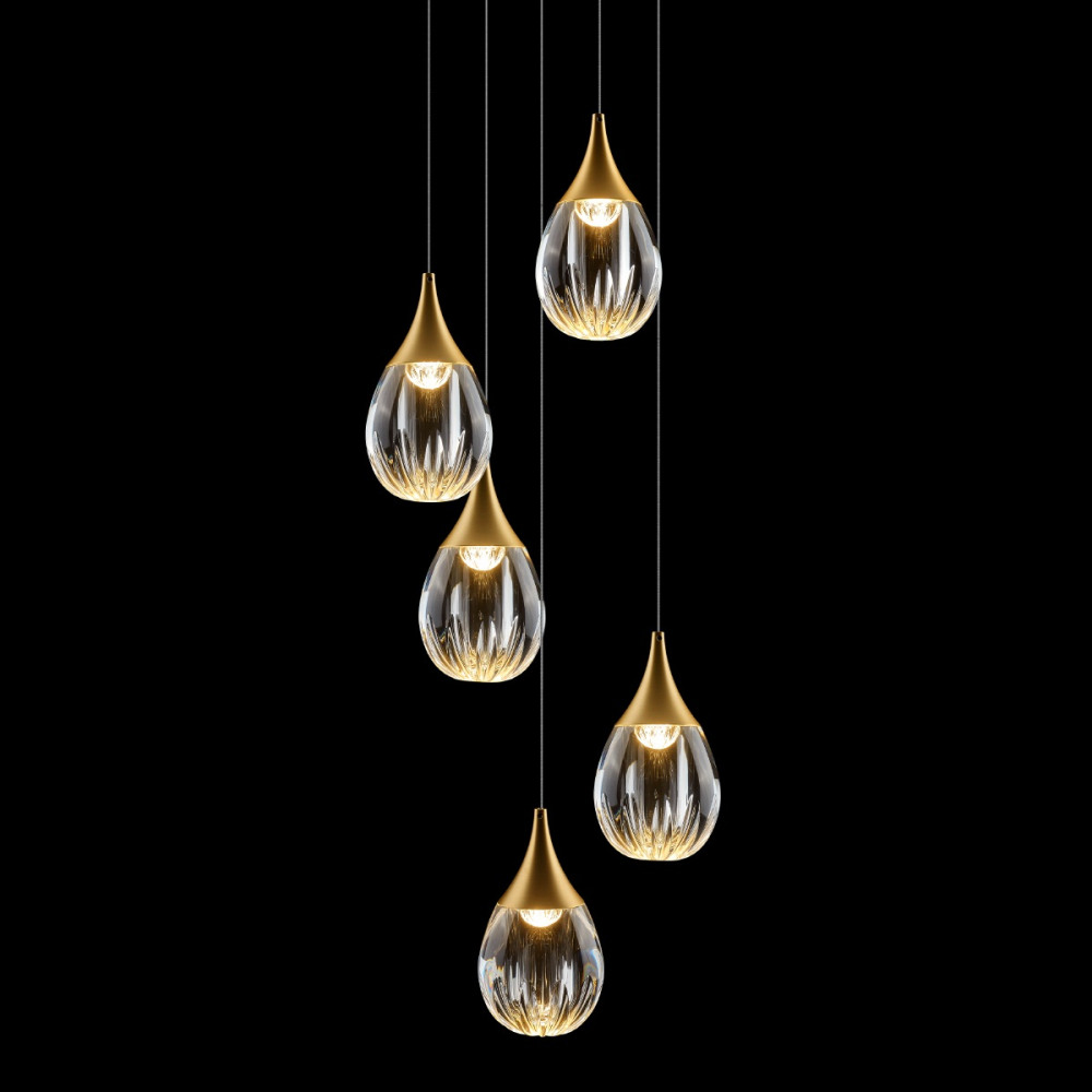 DeLight Collection Подвесной светильник Stilla MD24001004-5A gold/clear 
