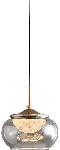 DeLight Collection Подвесной светильник MT9128 MT9128-1H gold/smoke 