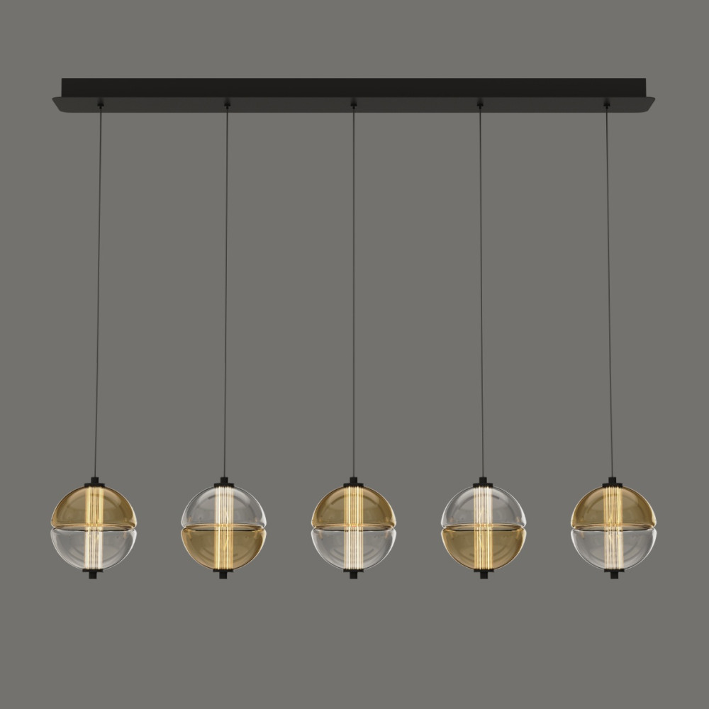 DeLight Collection Подвесной светильник MD24022079 MD24022079-5B black/amber 