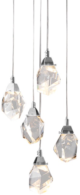 DeLight Collection Подвесной светильник Crystal rock OM820083-5C (MD-020B-5 chrome) 