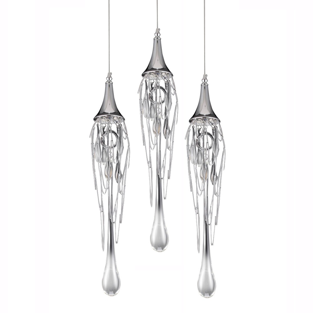 Подвесной светильник Goddess Tears P68009L-3/R chrome 