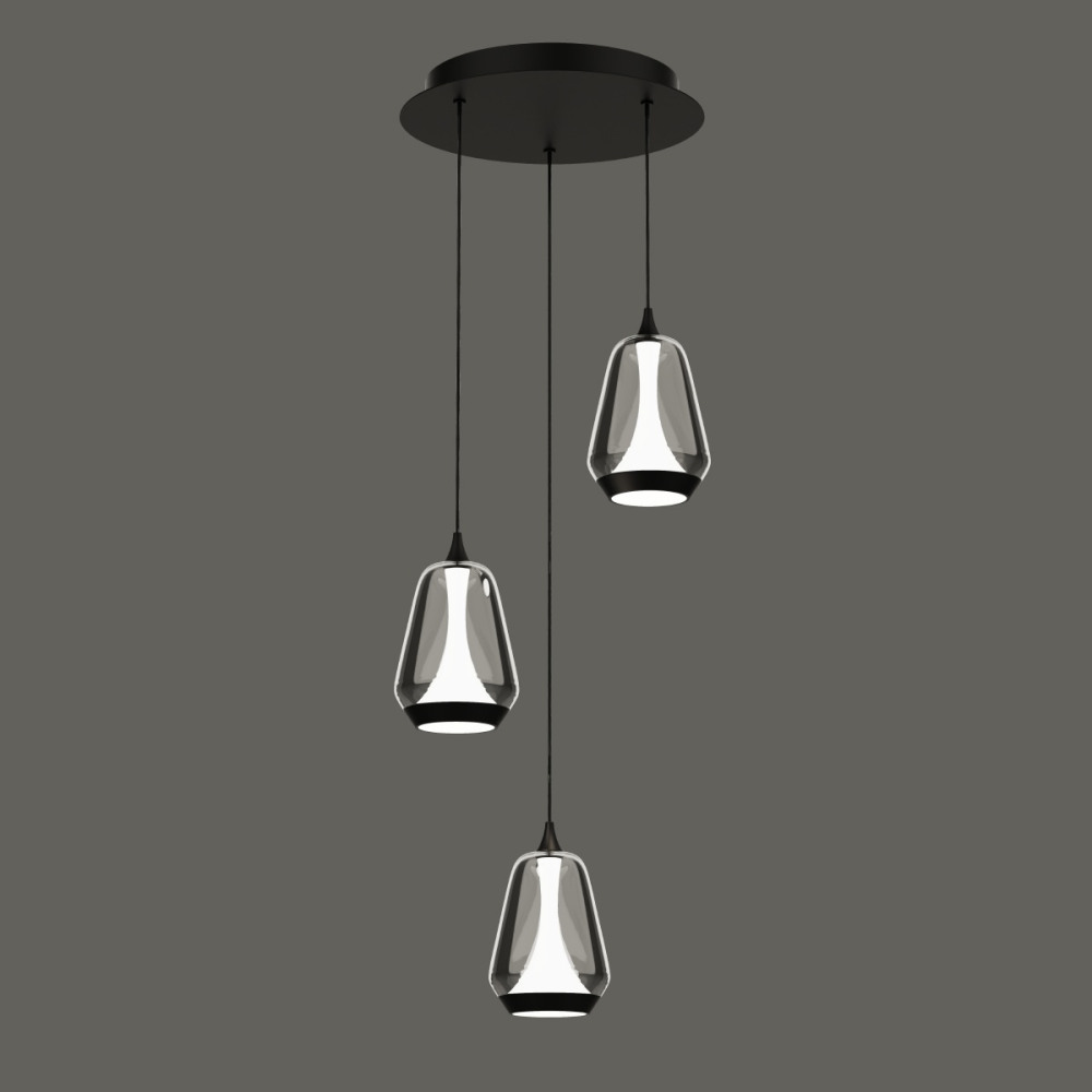 DeLight Collection Подвесной светильник MD24001011 MD24001011-3A black/smoky 