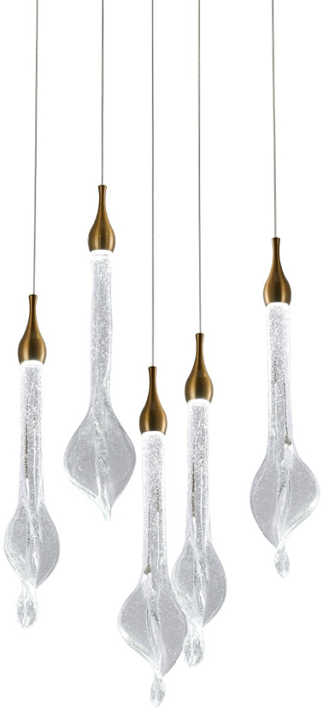 DeLight Collection Подвесной светильник OD2433 OD2433-5 gold/clear 