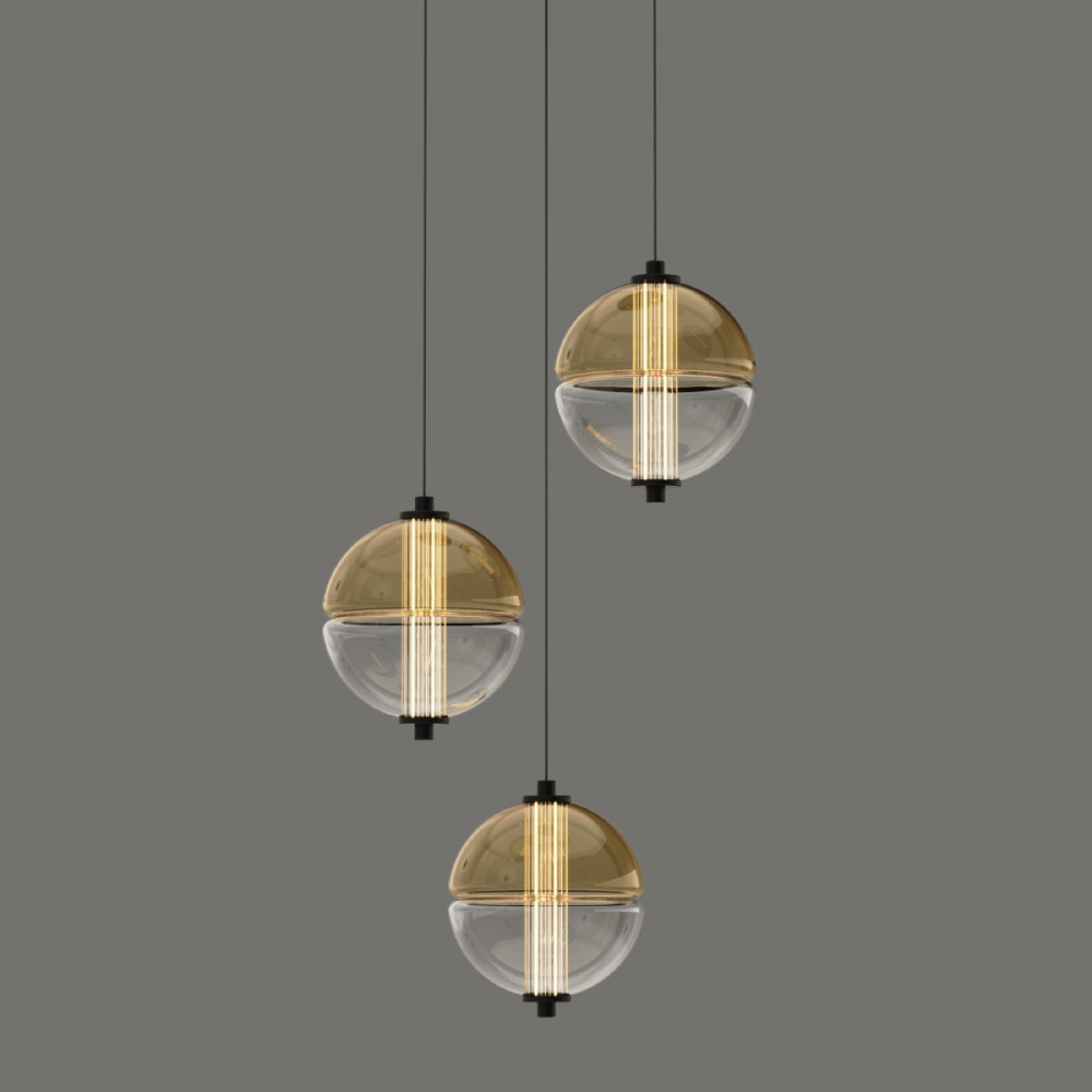 DeLight Collection Подвесной светильник MD24022079 MD24022079-3A black/amber 