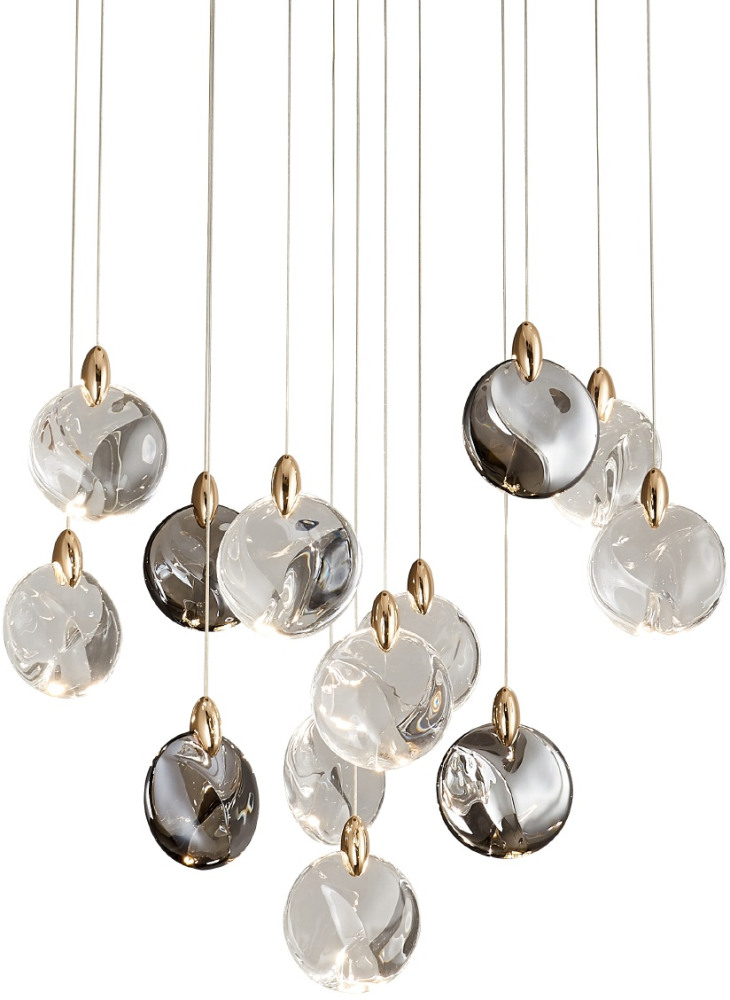 DeLight Collection Подвесной светильник OD2440 OD2440-13 gold/clear+amber+grey 