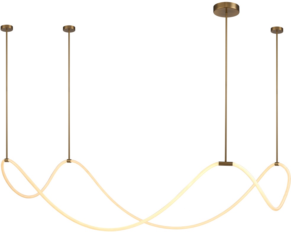 DeLight Collection Подвесной светильник 10521 10521P brass/white 