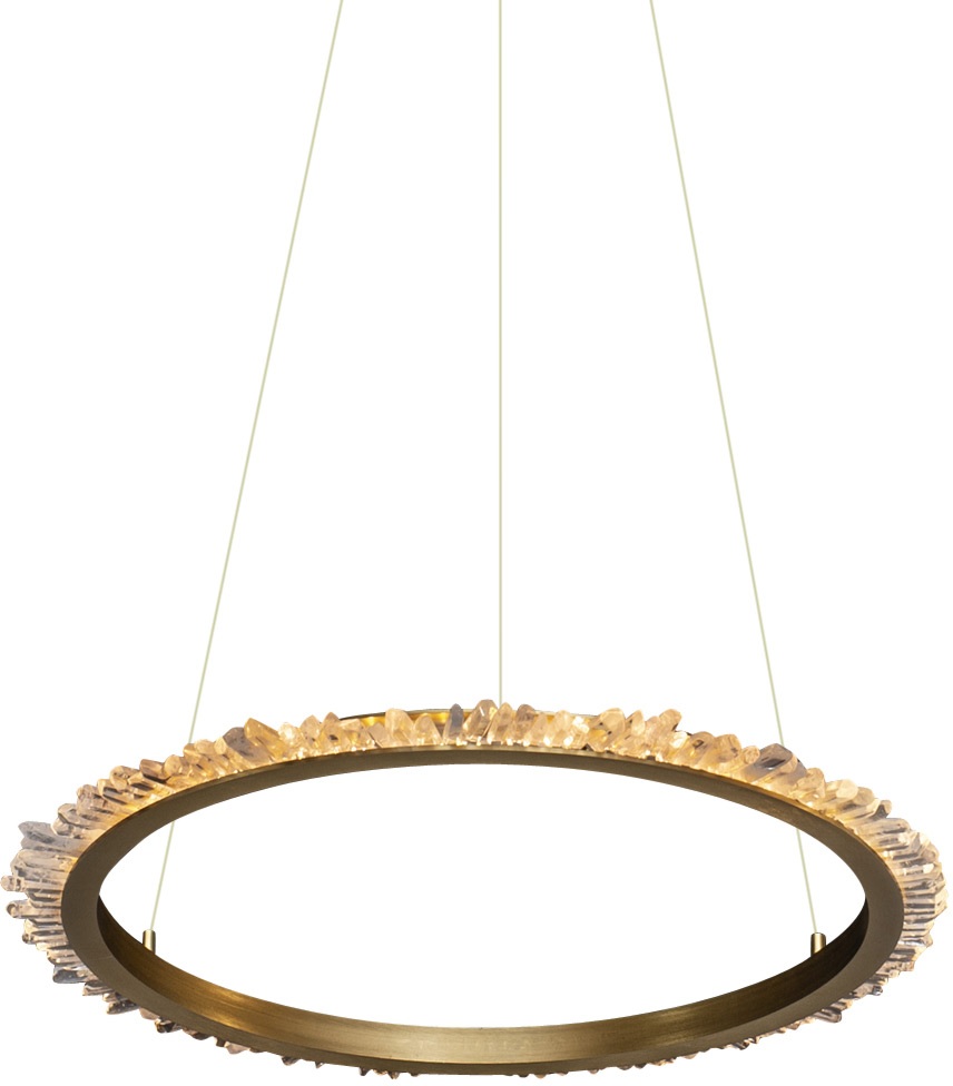 DeLight Collection Подвесной светильник Quartz Halo MD20020154-1A satin gold 