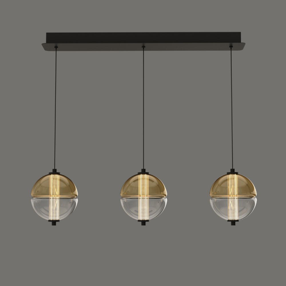 DeLight Collection Подвесной светильник MD24022079 MD24022079-3B black/amber 