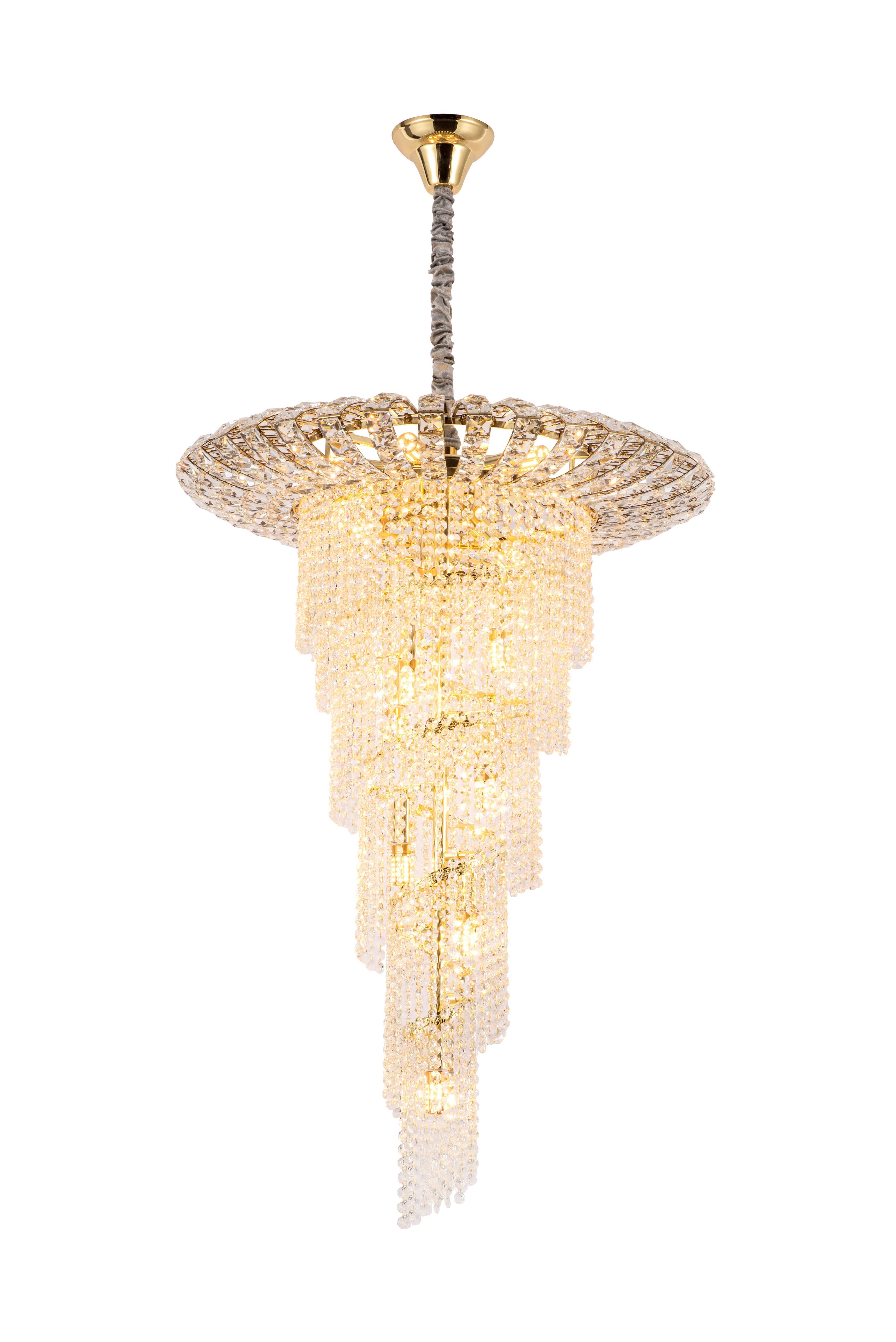 5052-D700 GOLD (1) Люстра (в 2-х коробках) NW 