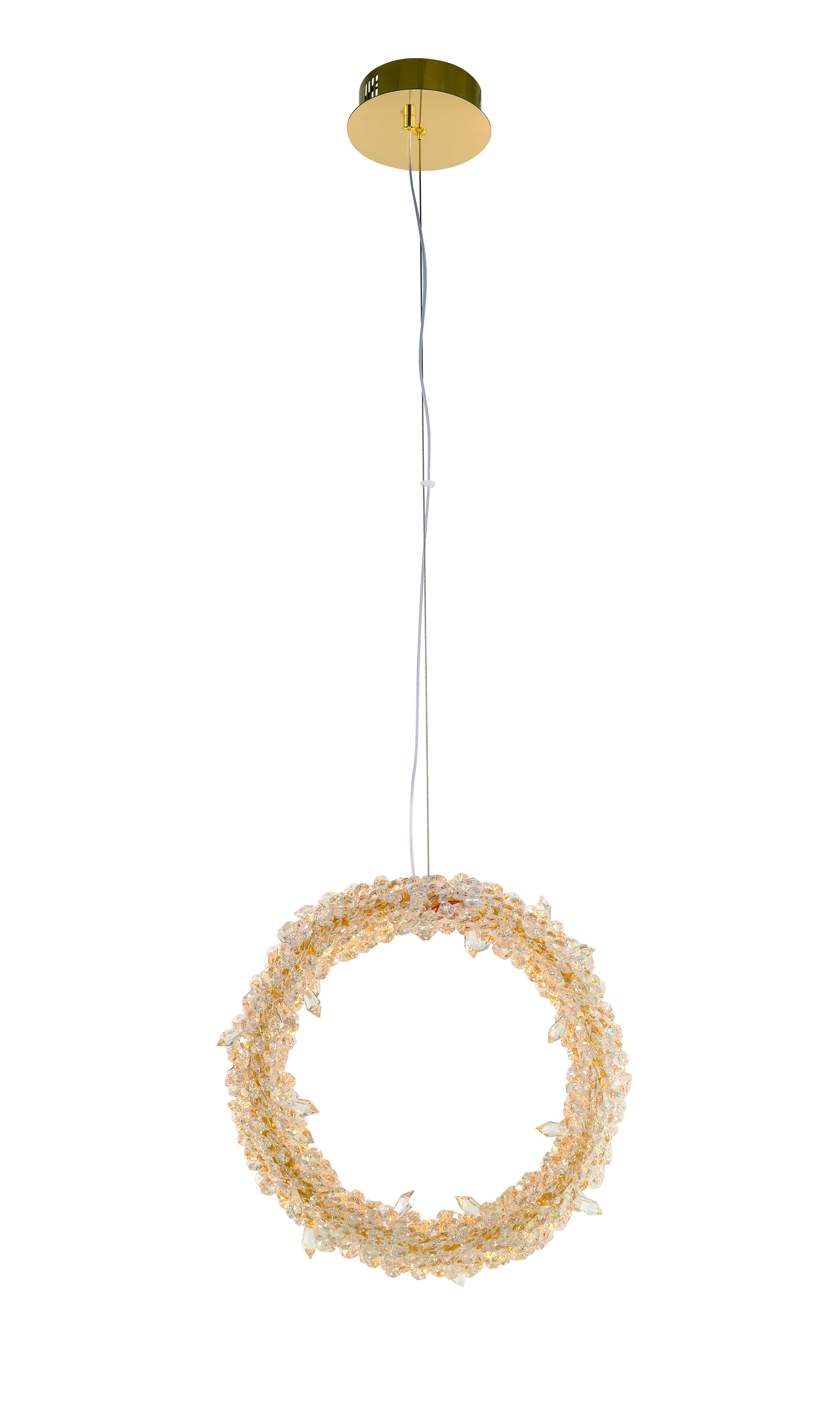 2876E/30W GOLD+CLEAR (1) Люстра NW # 