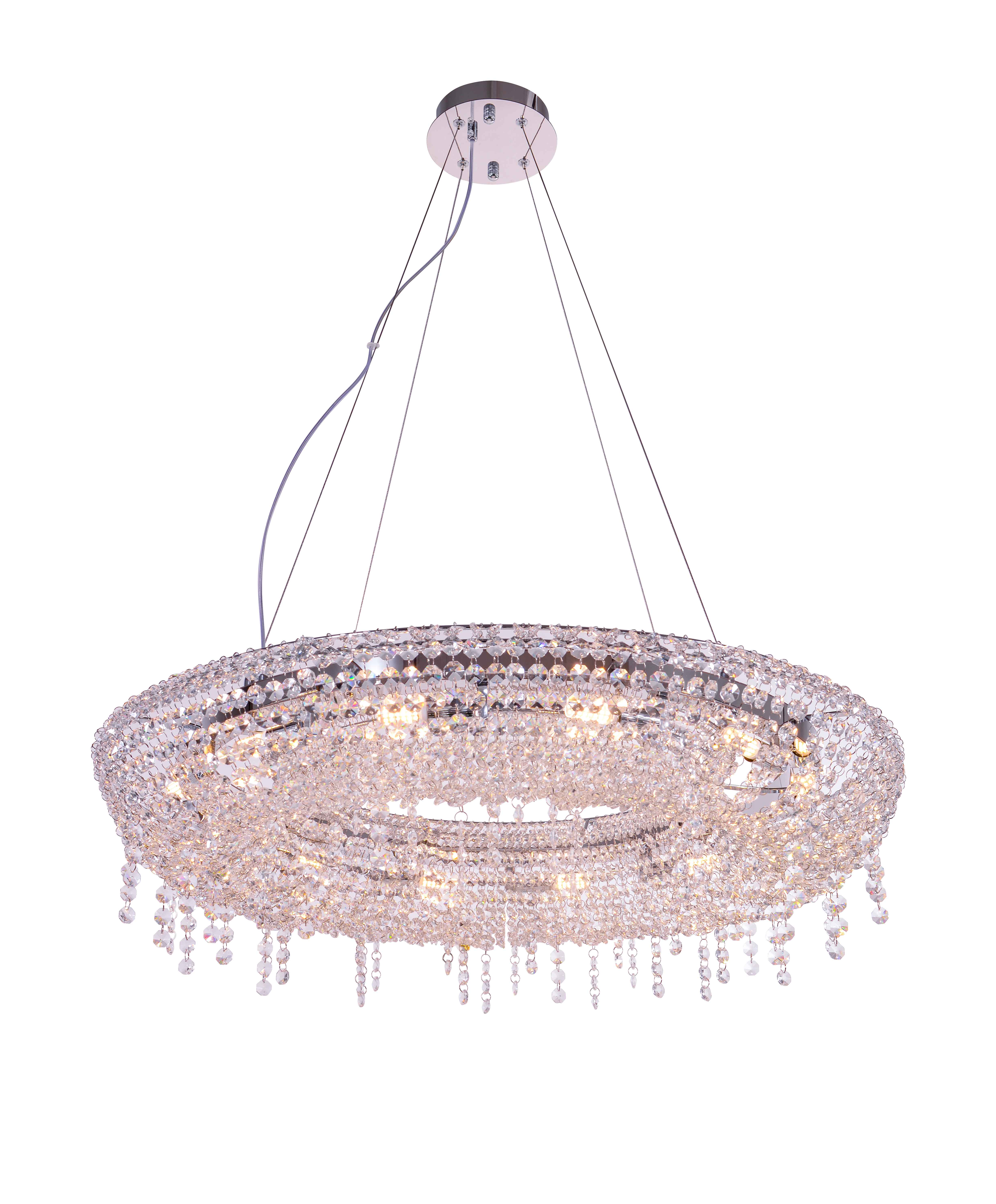 2844R/12A CHROME+CLEAR (1) Люстра NW 