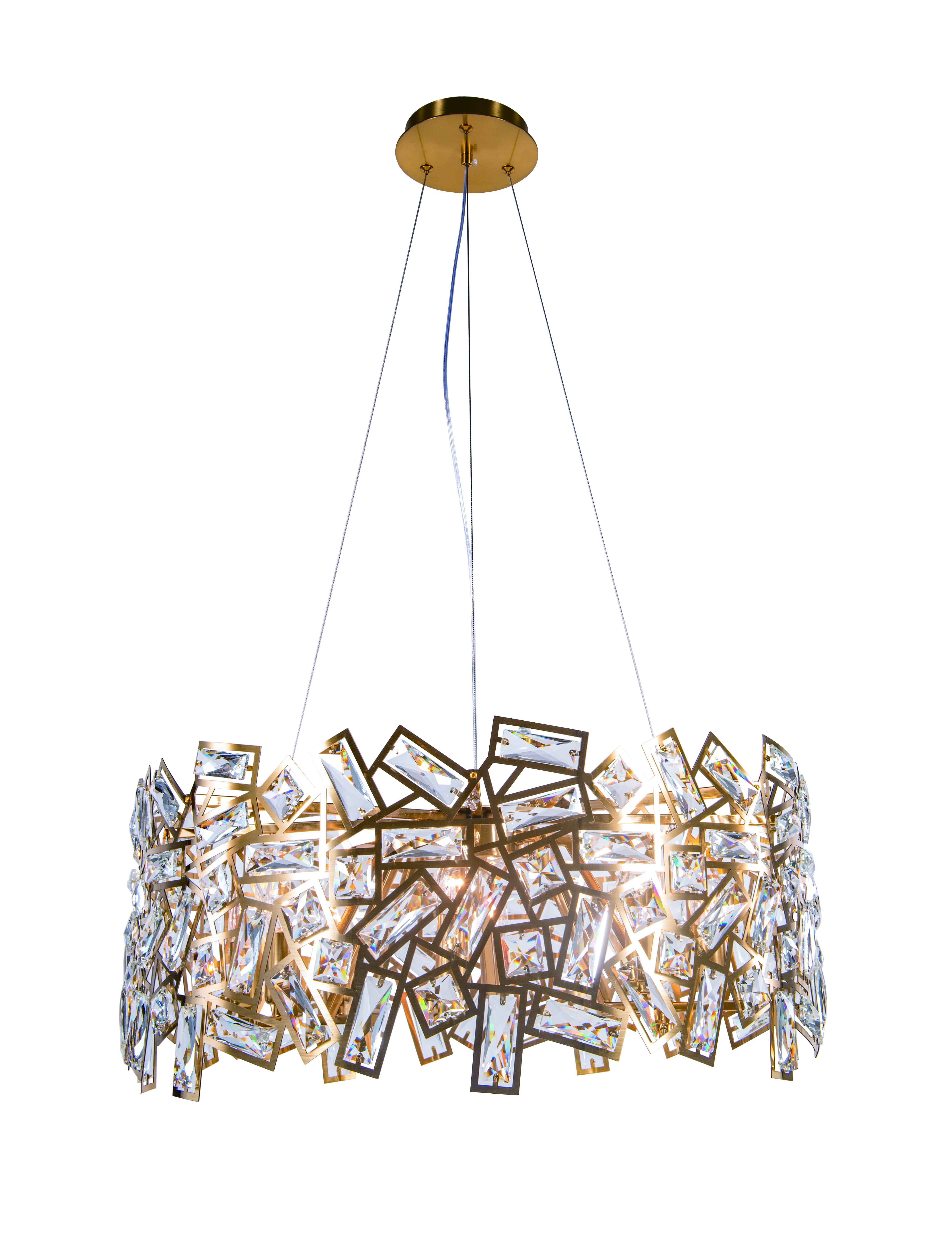 6031P/8A PLATING BRASS+CLEAR (1) Люстра NW 