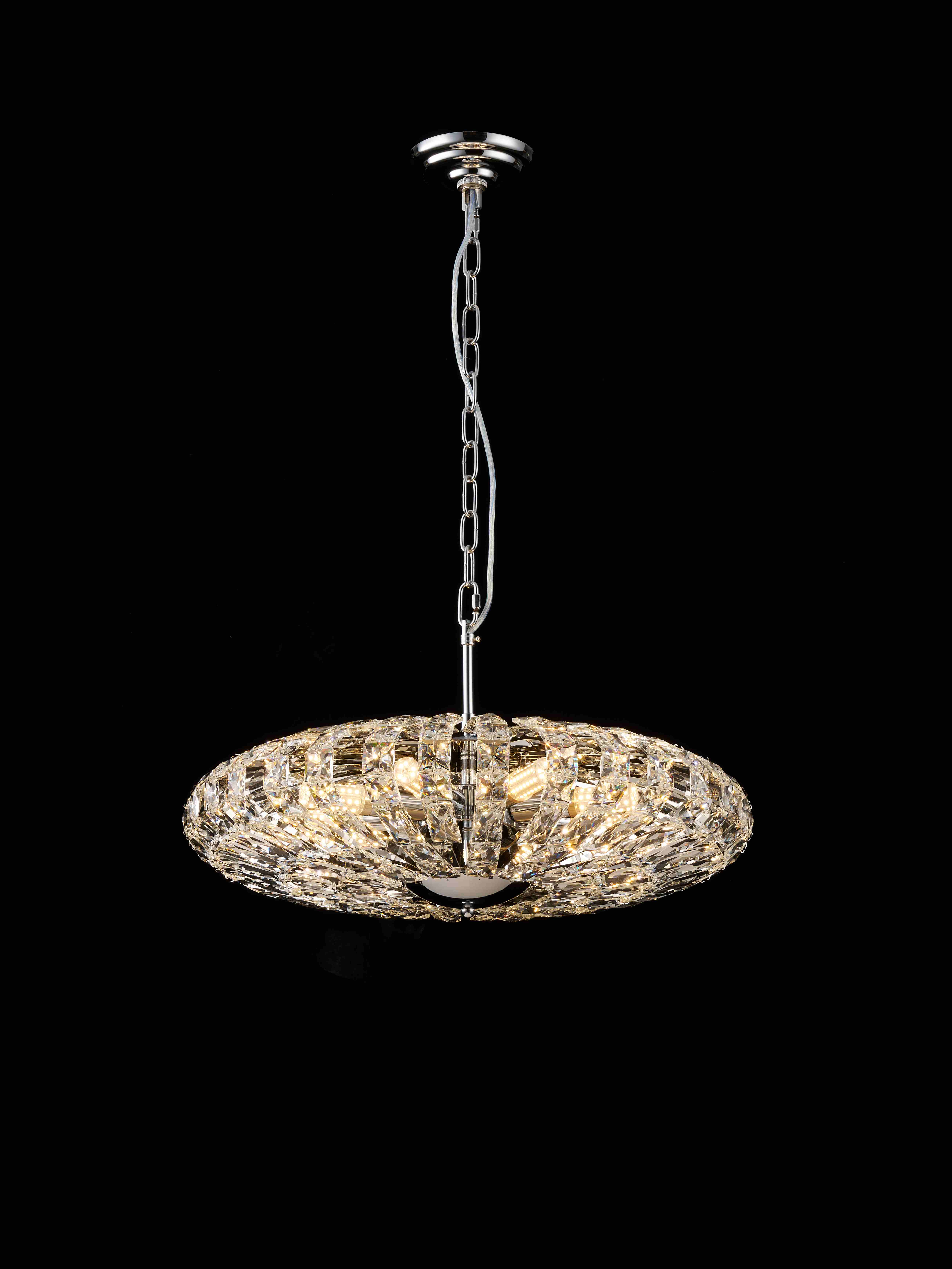 E23-ф600*H230(530) CHROME (1) Люстра NW # 