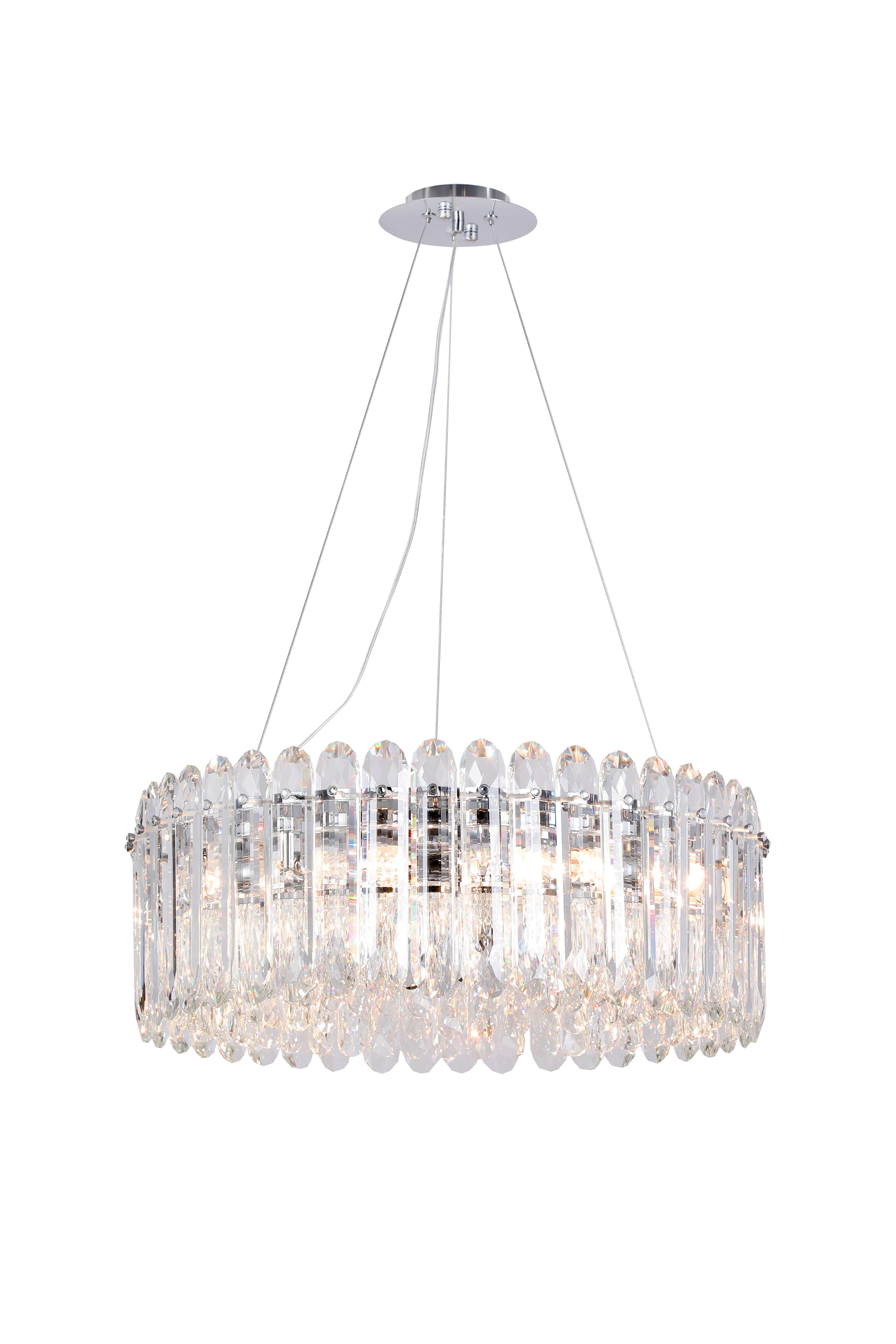 5075-9CR CHROME+CLEAR (1) Люстра NW # 