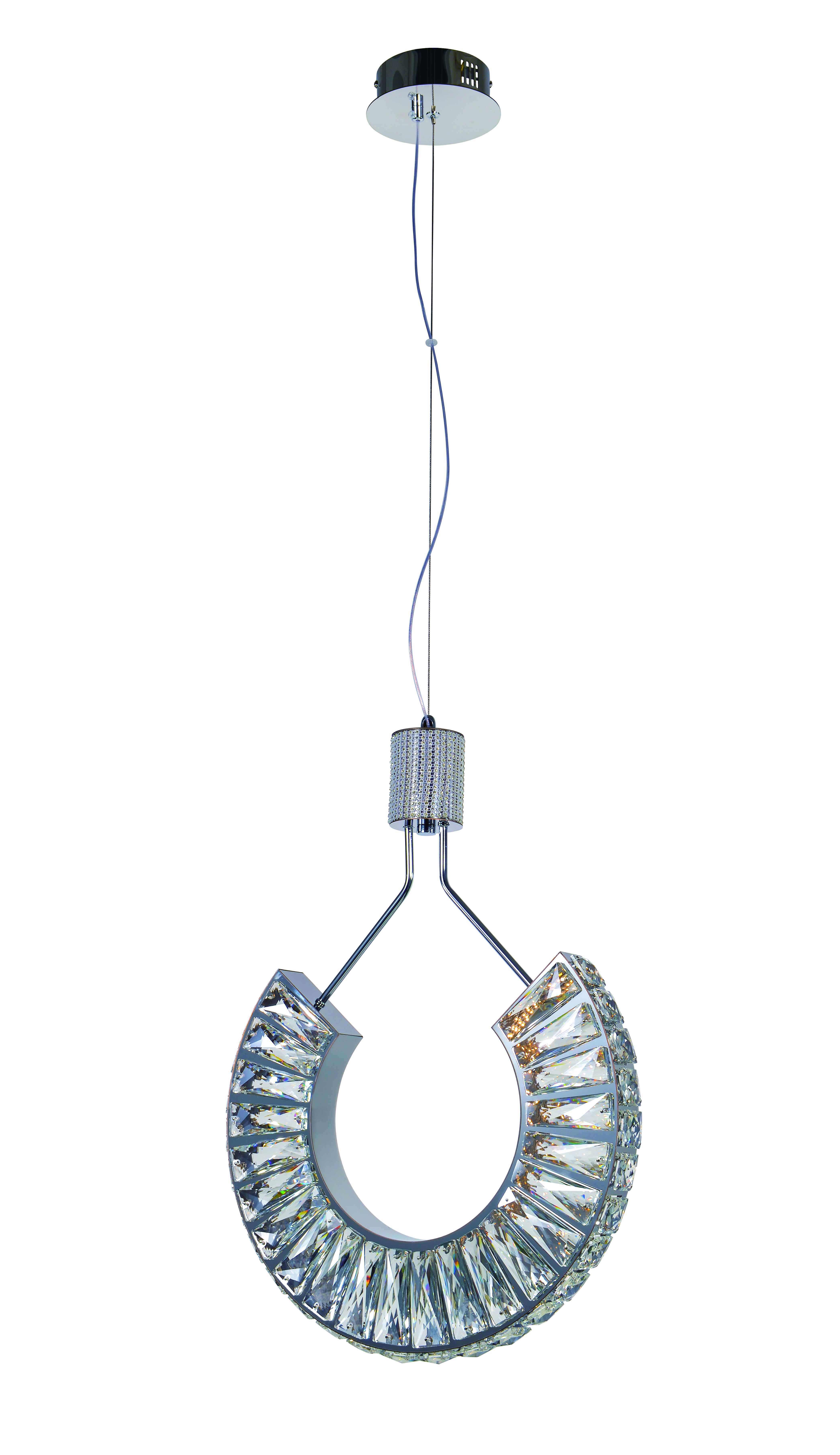 6019R/20W CHROME+CLEAR (1) Люстра NW 