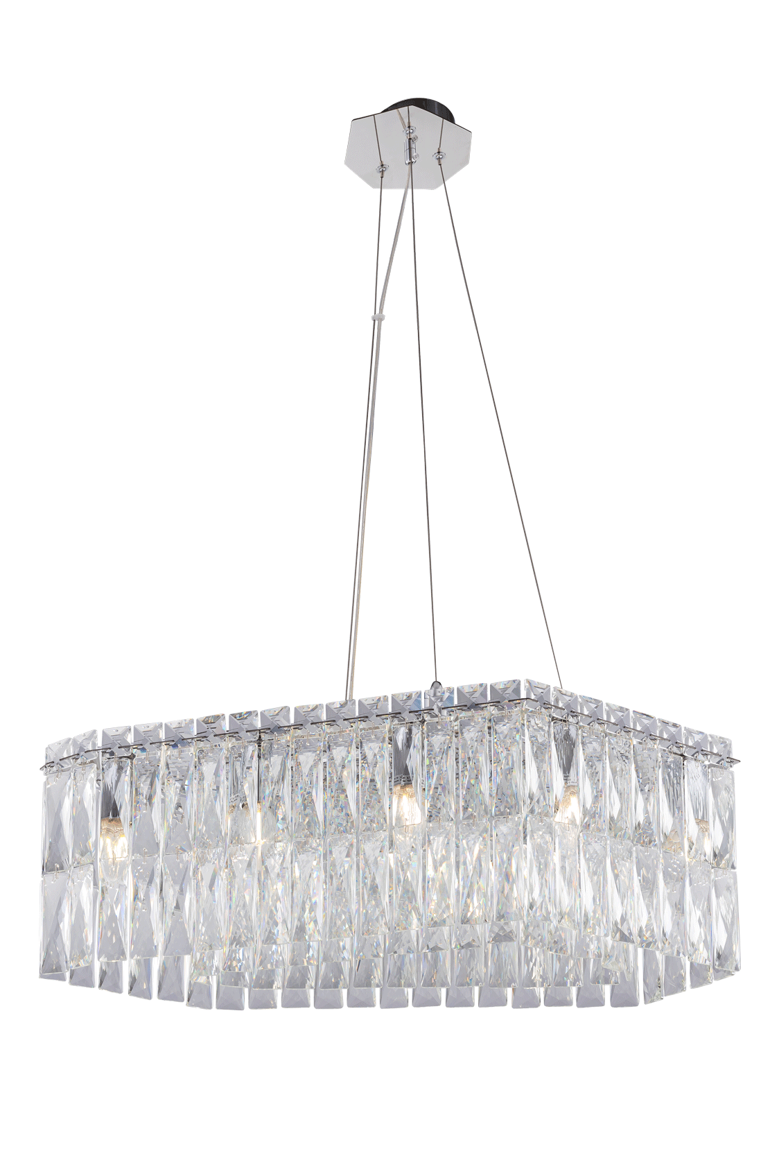 2651R/8A CHROME+SILVER+CLEAR (1) Люстра NW # 