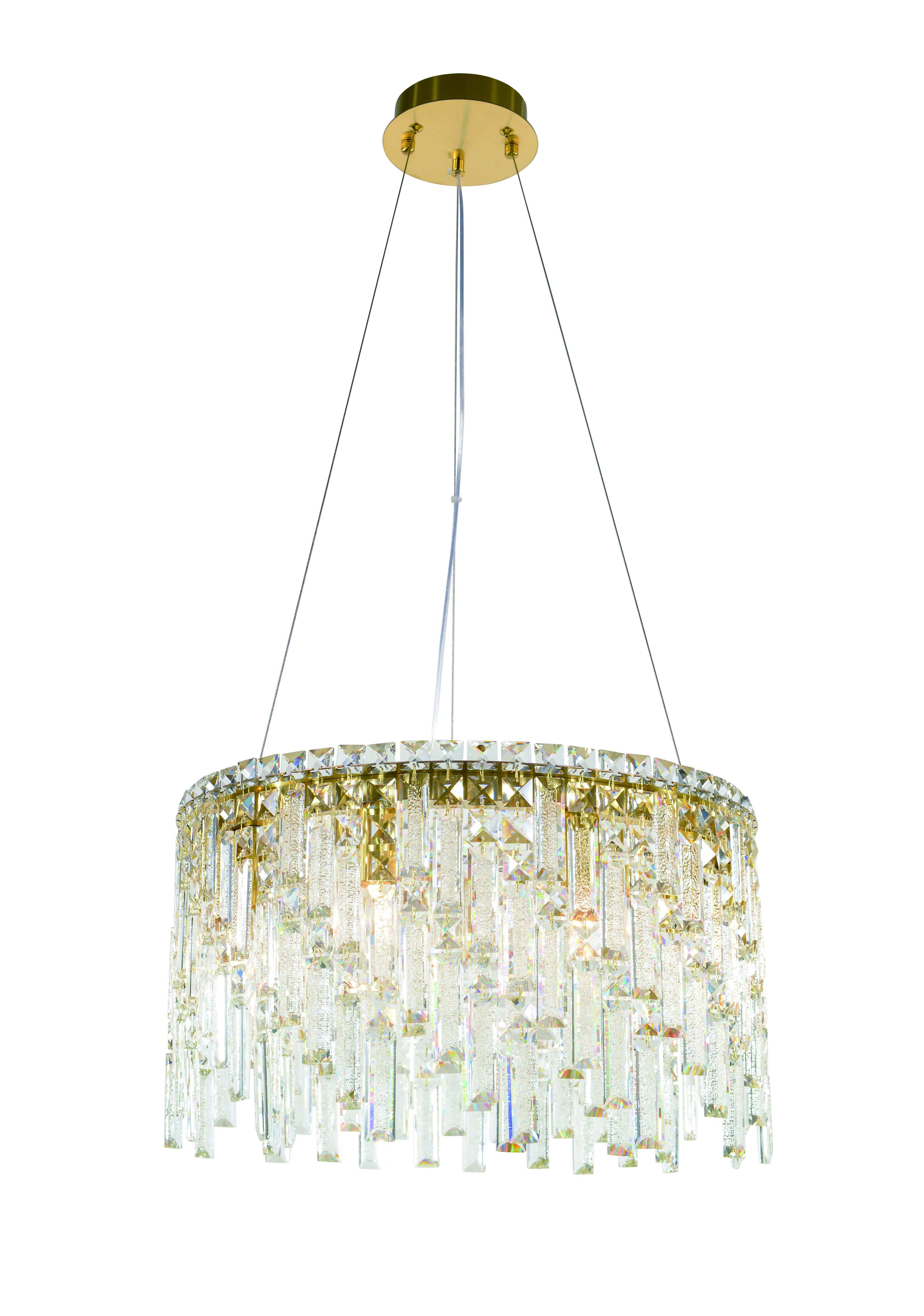 6073P/8A PLATING BRASS+CLEAR (1) Люстра NW 