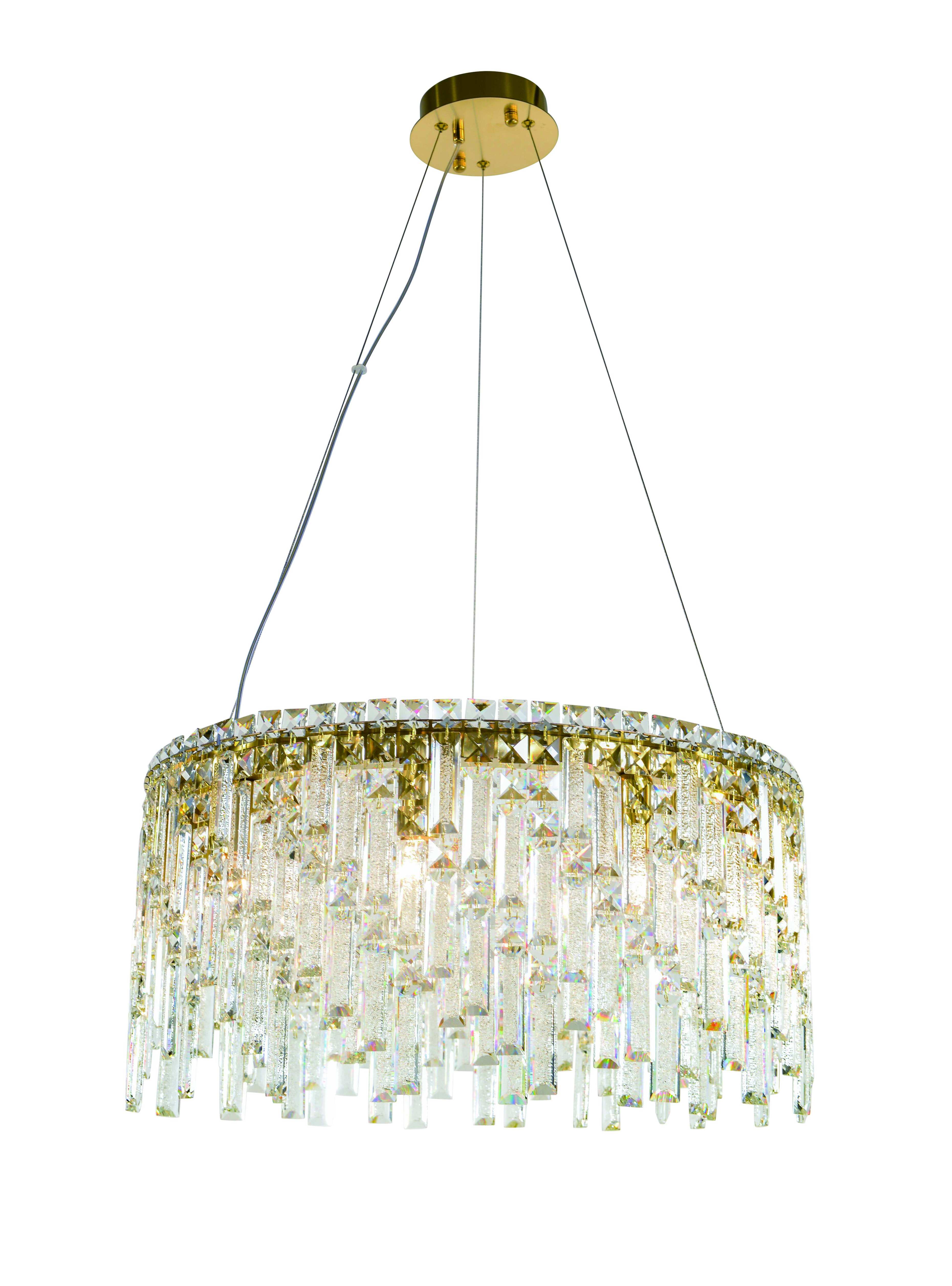 6073P/9A PLATING BRASS+CLEAR (1) Люстра NW 