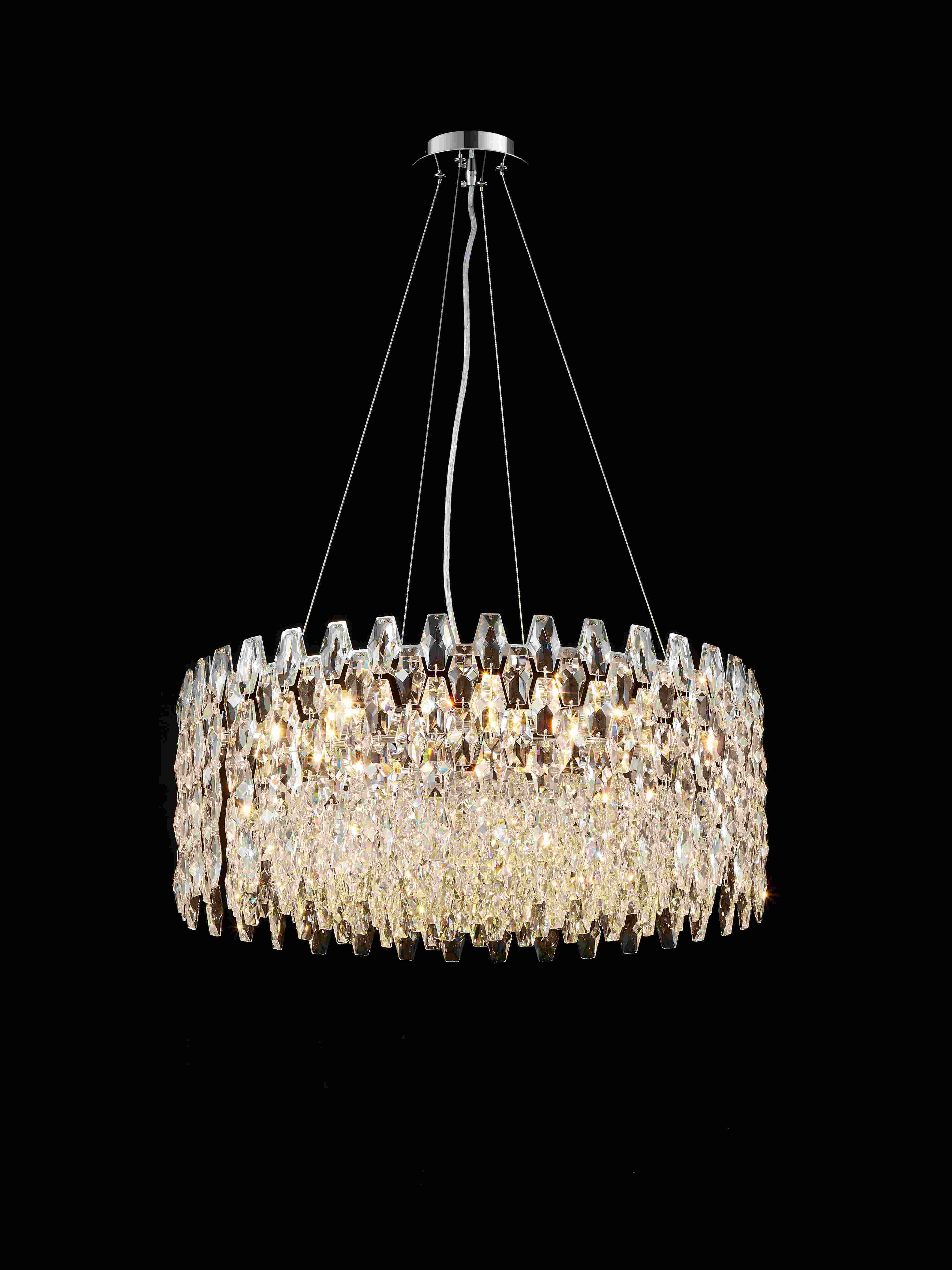 E89-ф600*H240 CHROME (1) Люстра NW # 