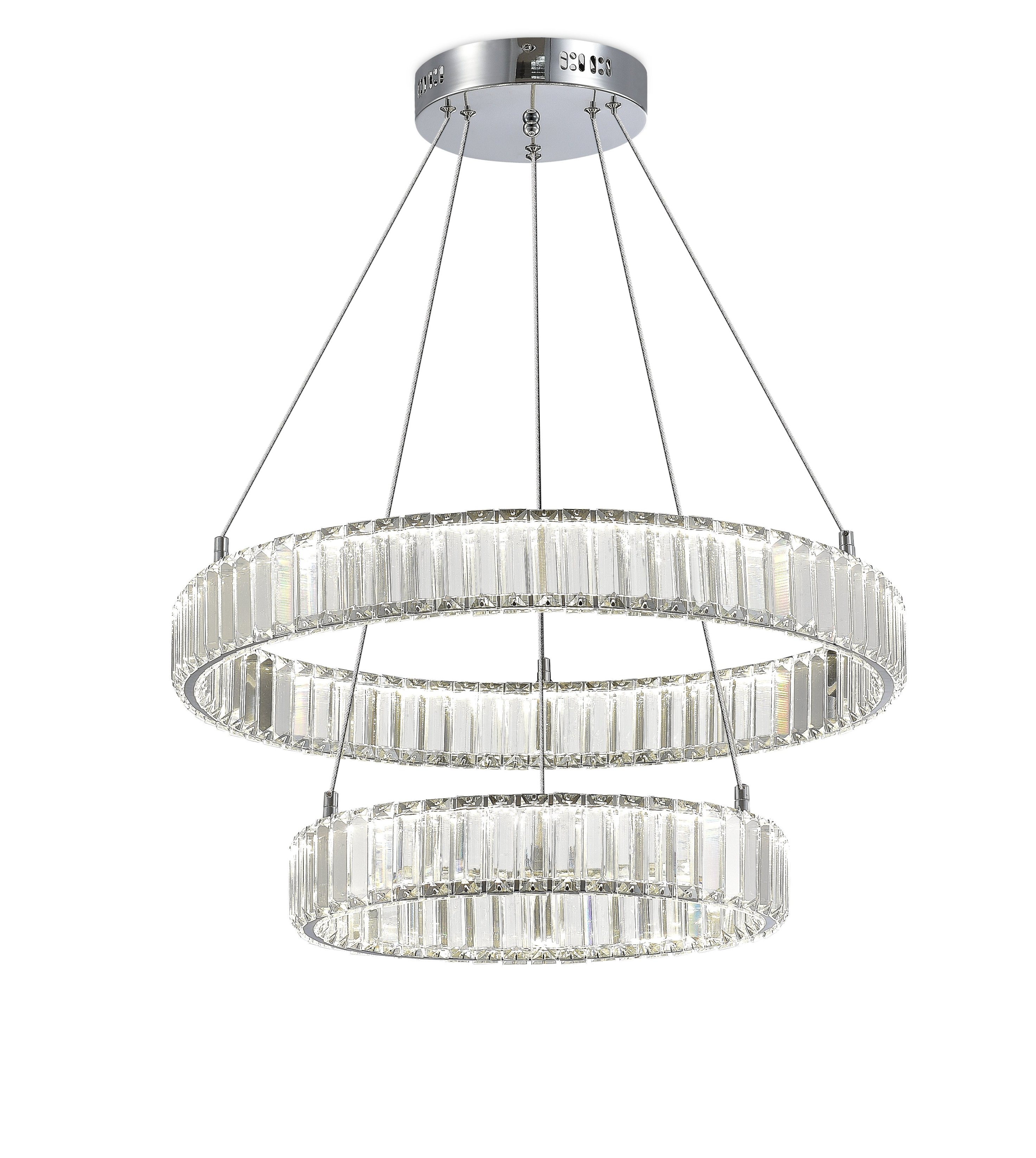 D2107-DW-4+6 CHROME (1) Люстра NW 