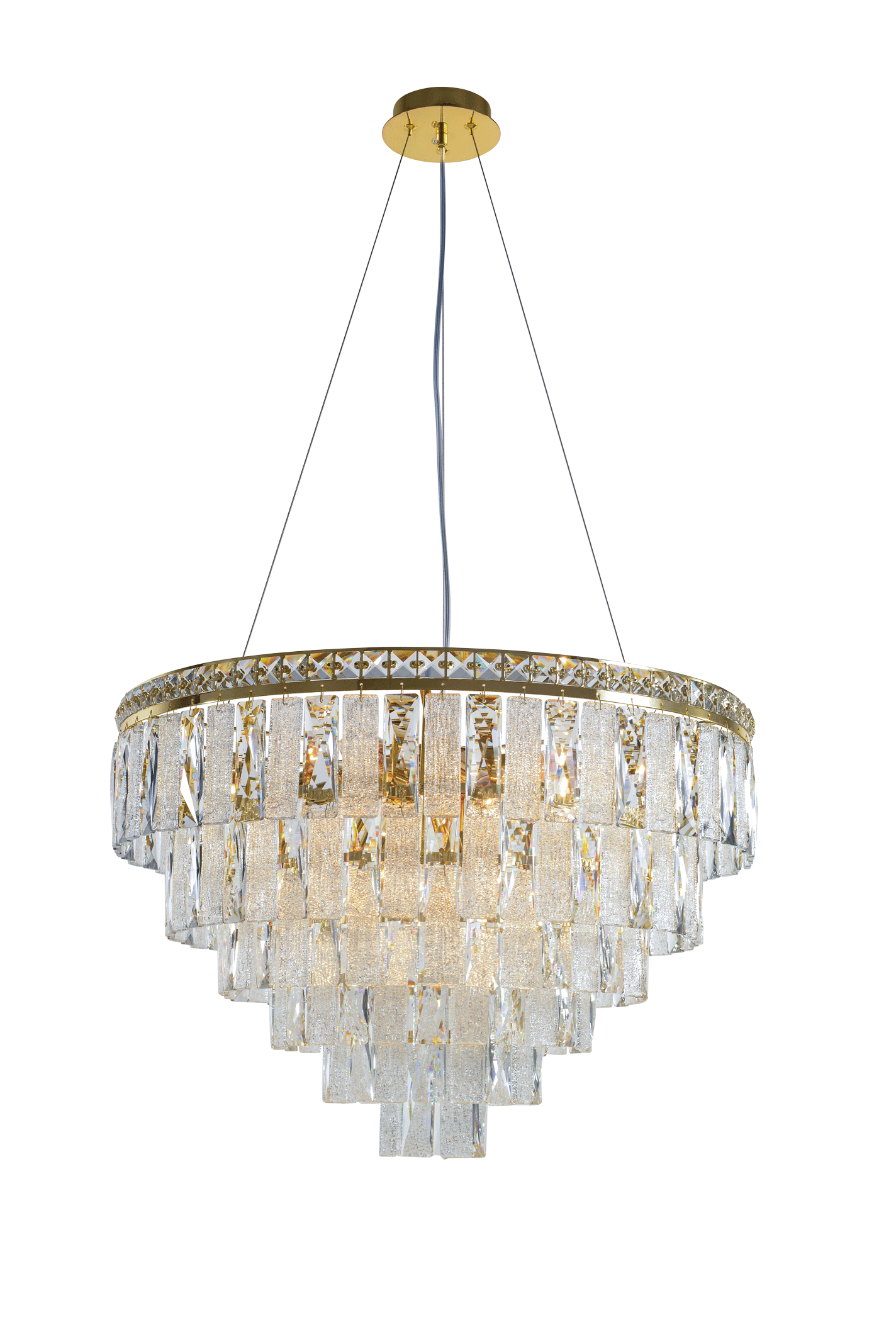 2893E/14 GOLD+CLEAR (1) Люстра NW # 