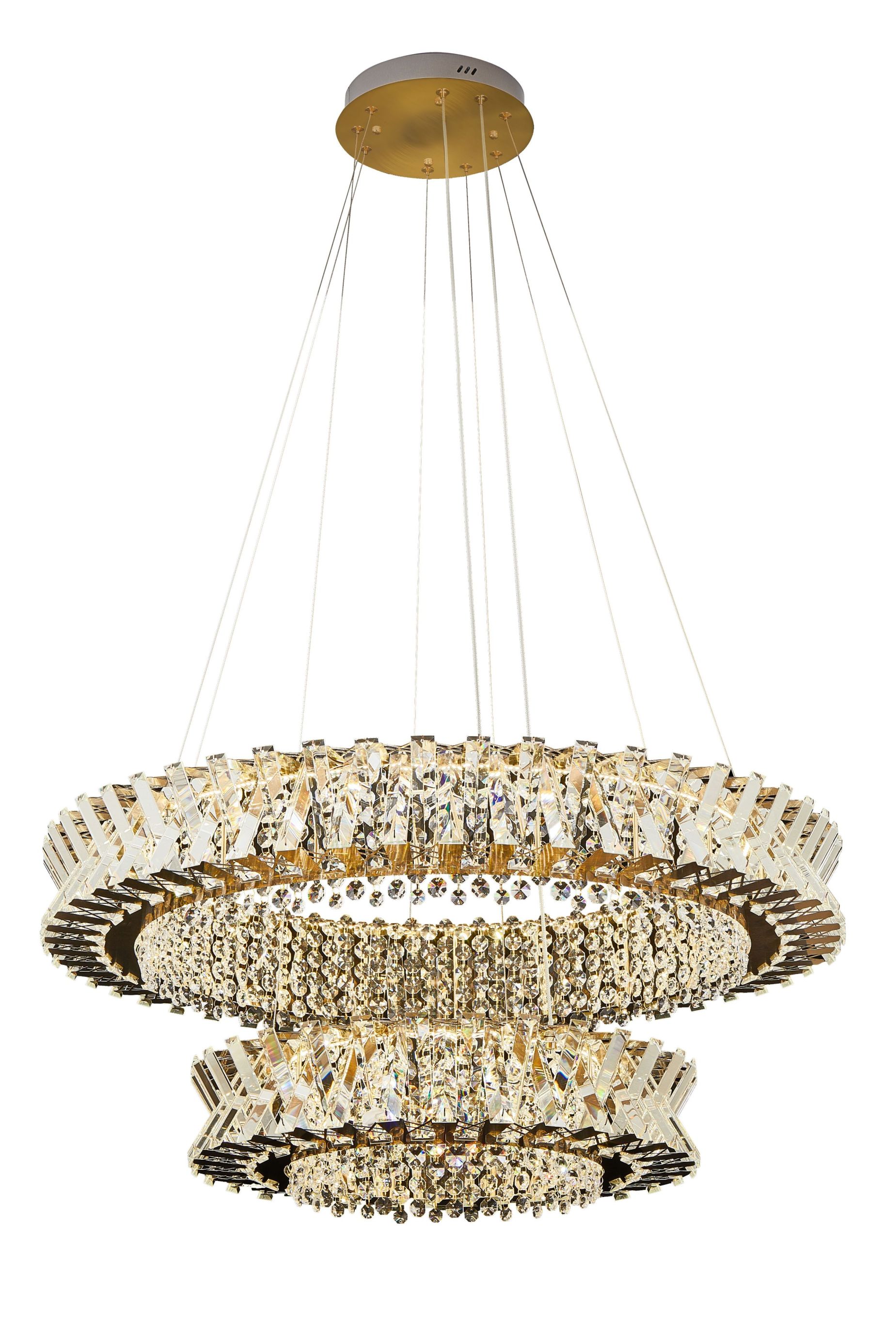 107PLSK/D800+500BG BRASS (1) Люстра NW # 