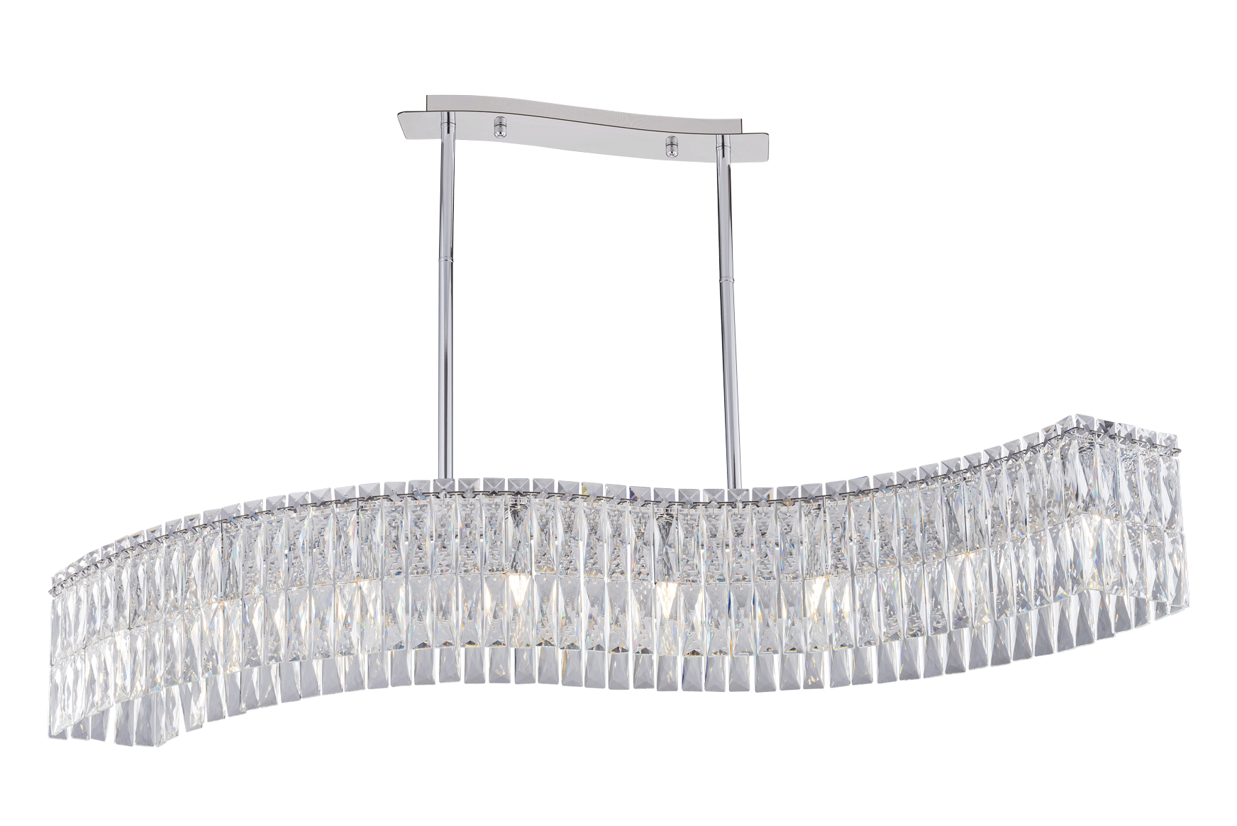 3101R/8A CHROME+CLEAR (1) Люстра NW # 