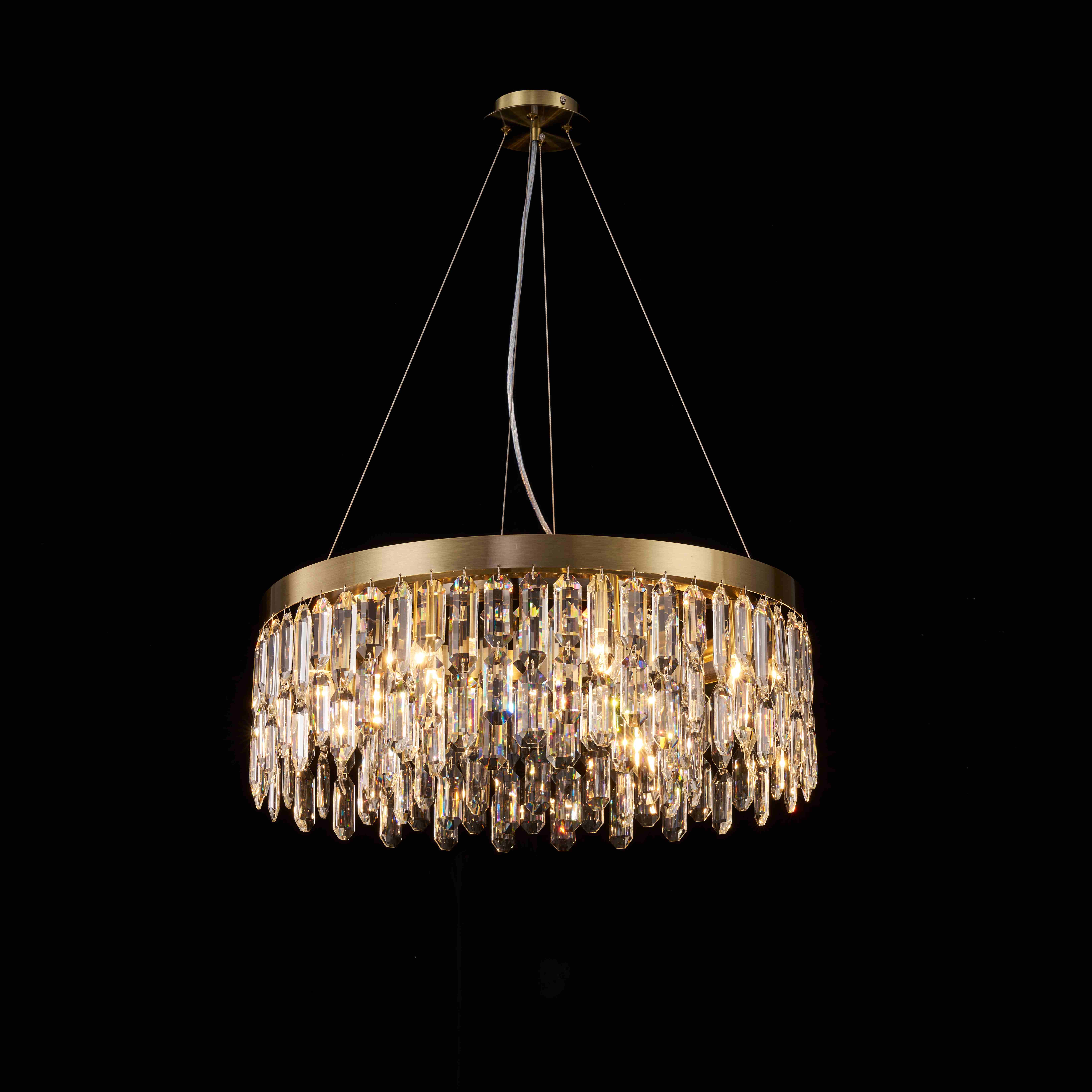 F6-ф600*H220(1200) BRONZE (1) Люстра подвесная (NW) # 