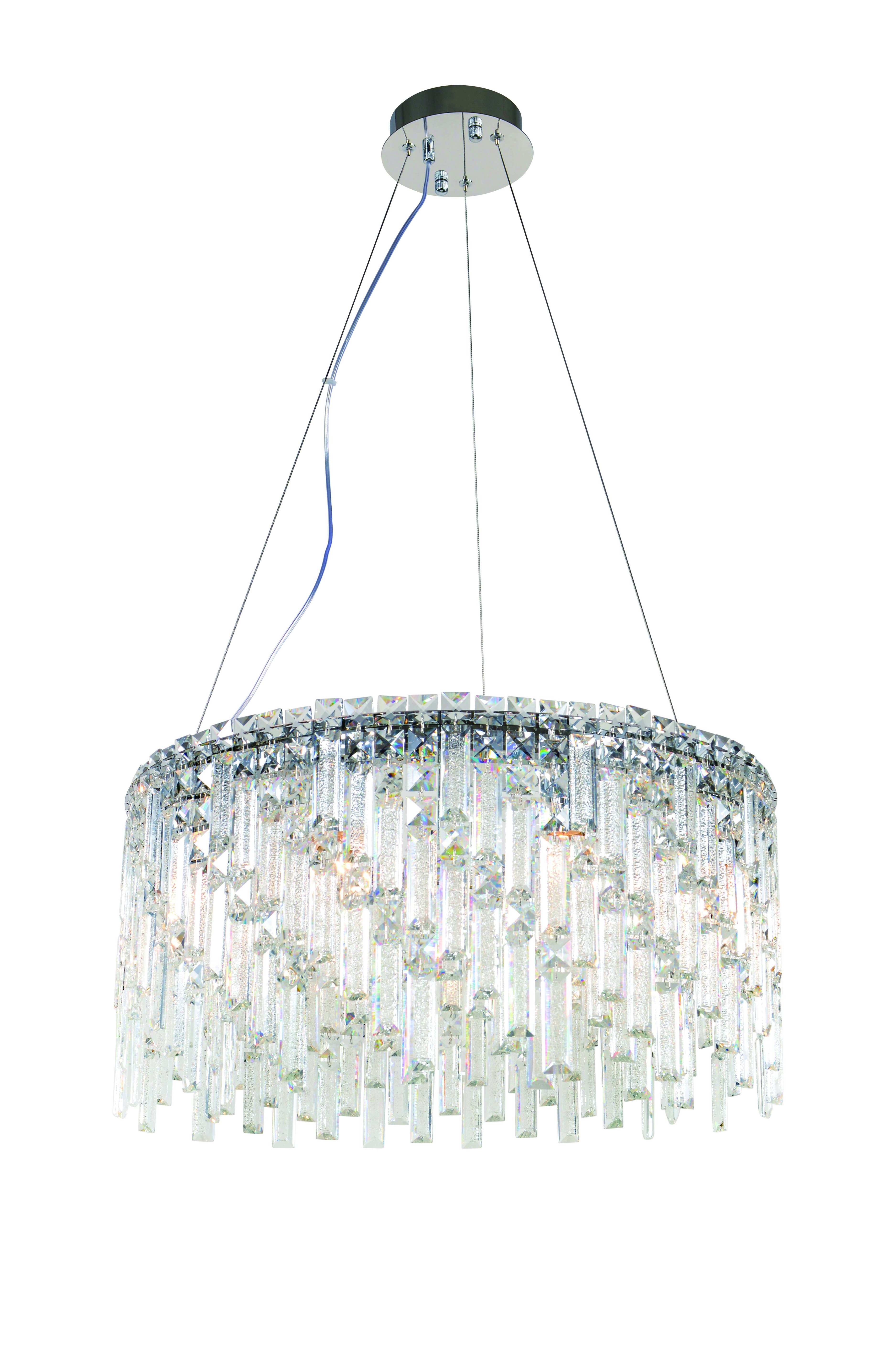 6073R/9A CHROME+CLEAR (1) Люстра NW 