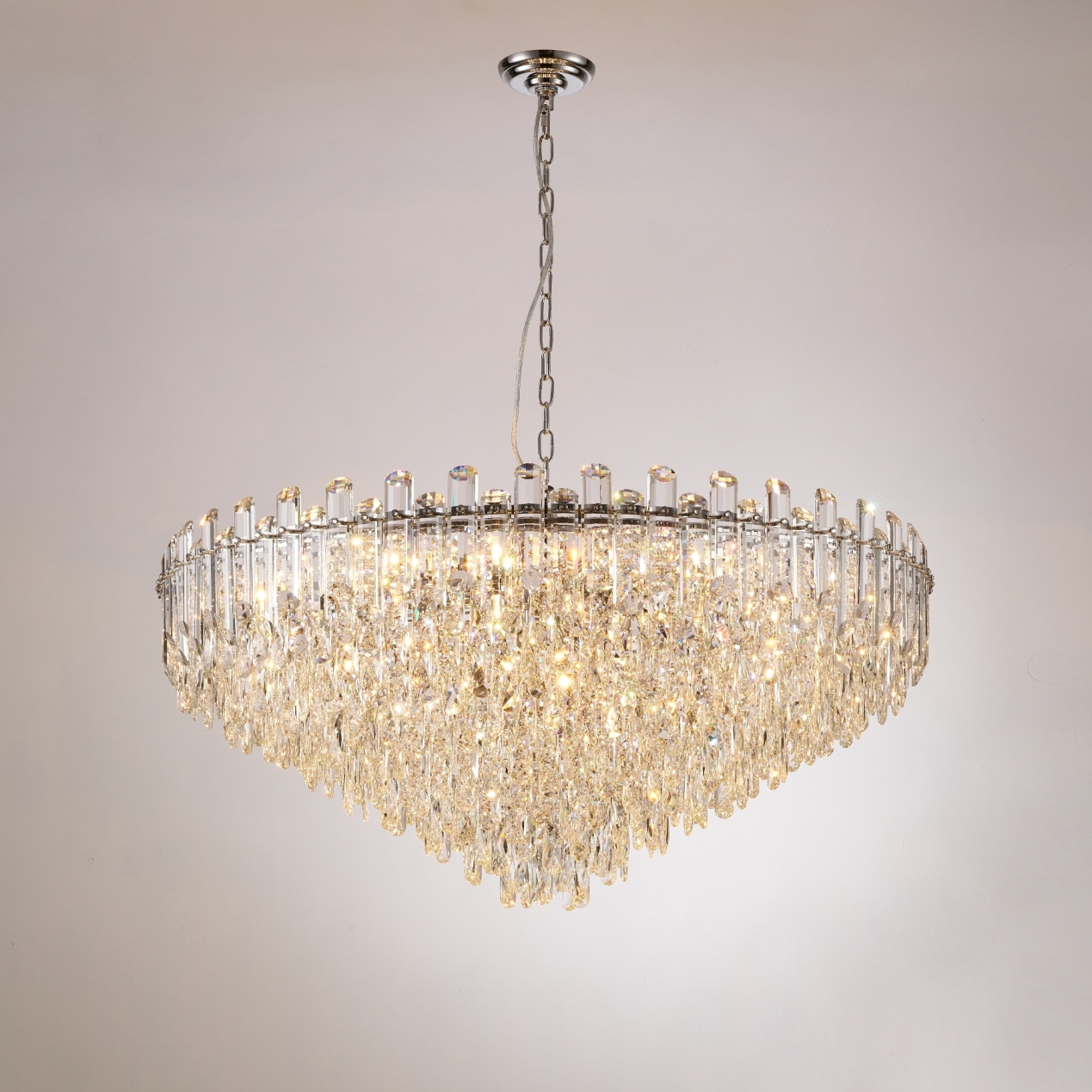 NW076-ф1000*H480 CHROME (1) Люстра (в 2-х коробках) NW 