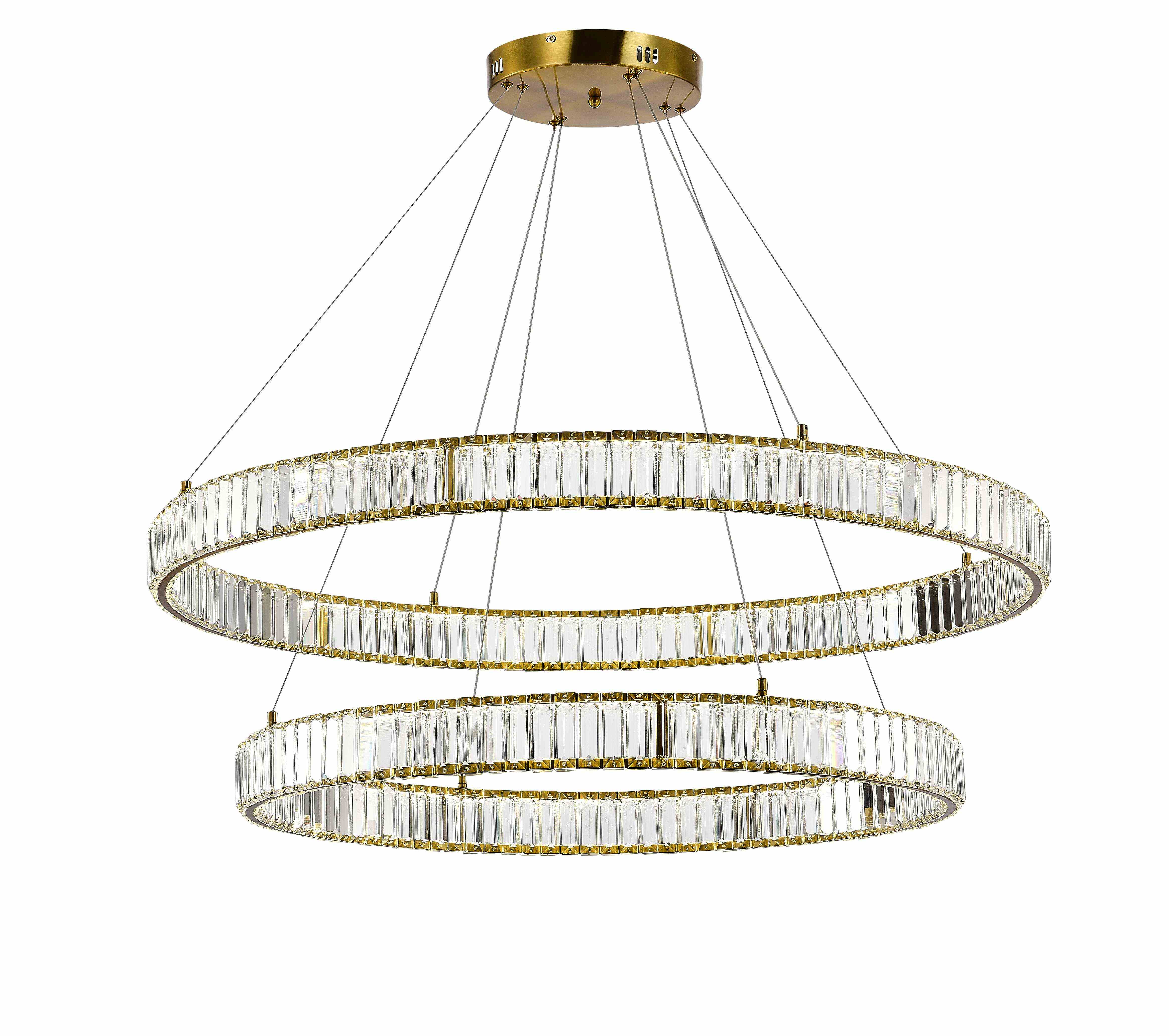 D2107-DW-8+10 BRASS (1) Люстра NW 