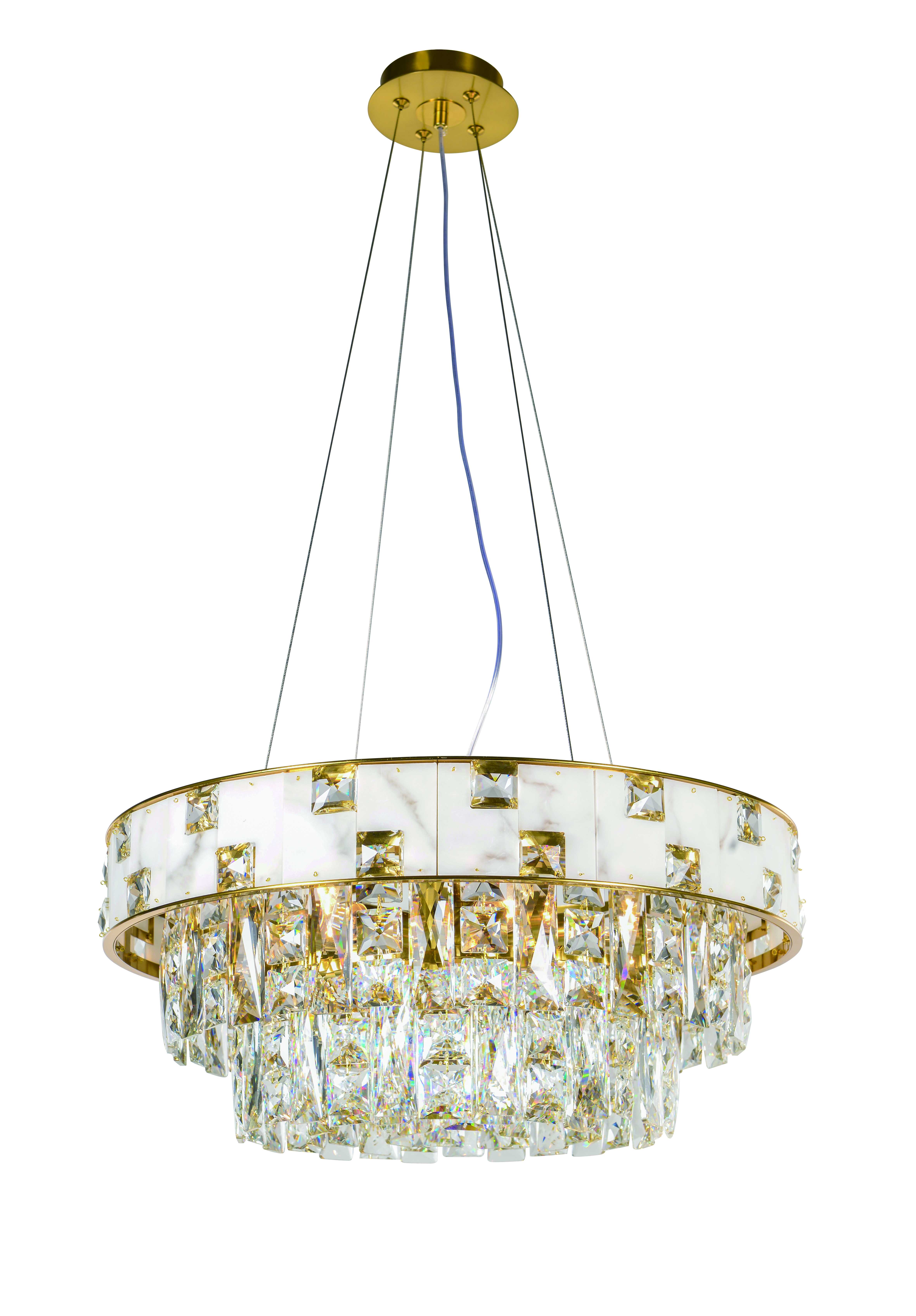 5776P/6A PLATING BRASS+CLEAR (1) Люстра NW # 