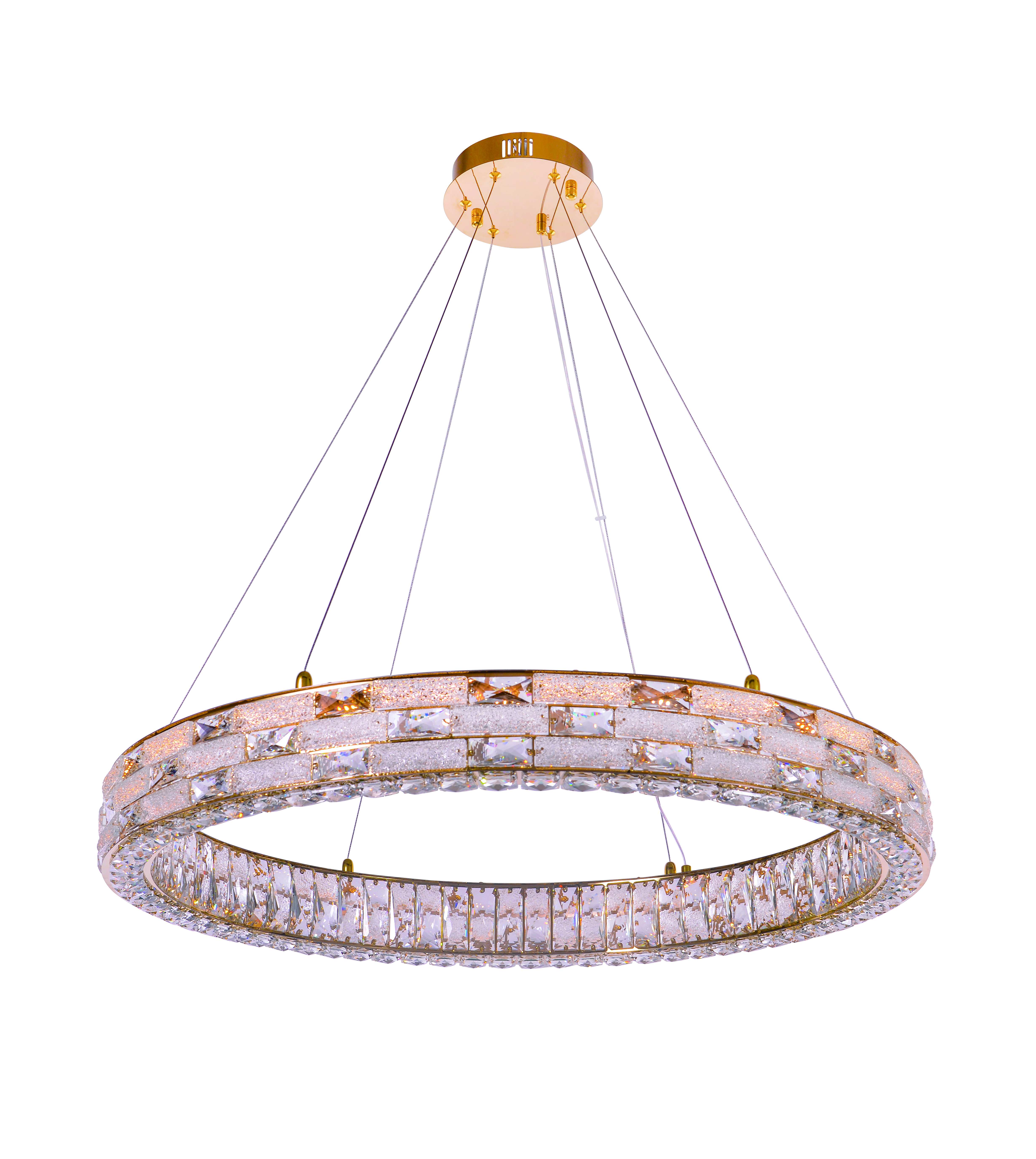 6014E/80W GOLD+CLEAR (1) Люстра NW 