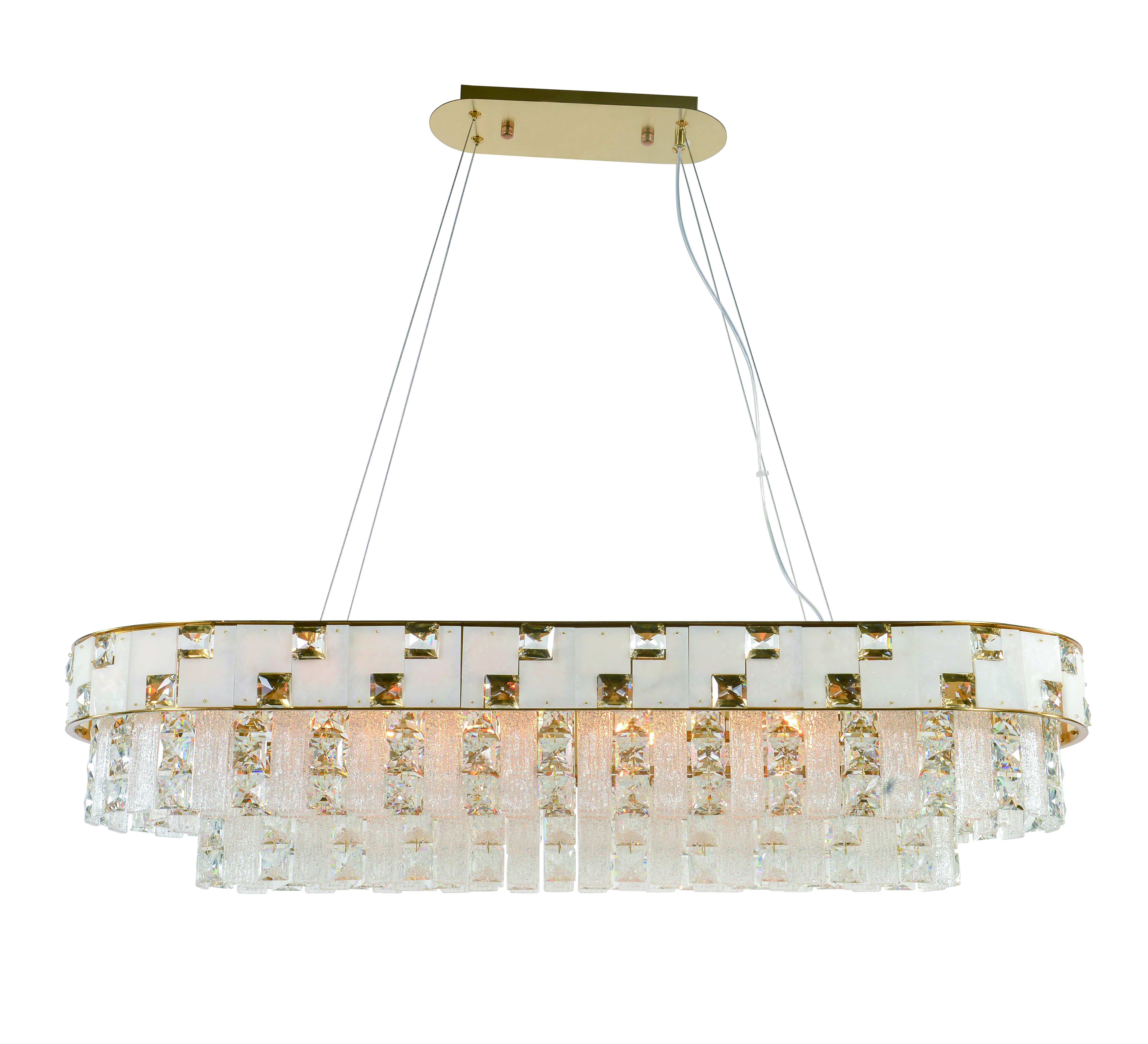 5860P/10 PLATING BRASS+CLEAR (1) Люстра NW 