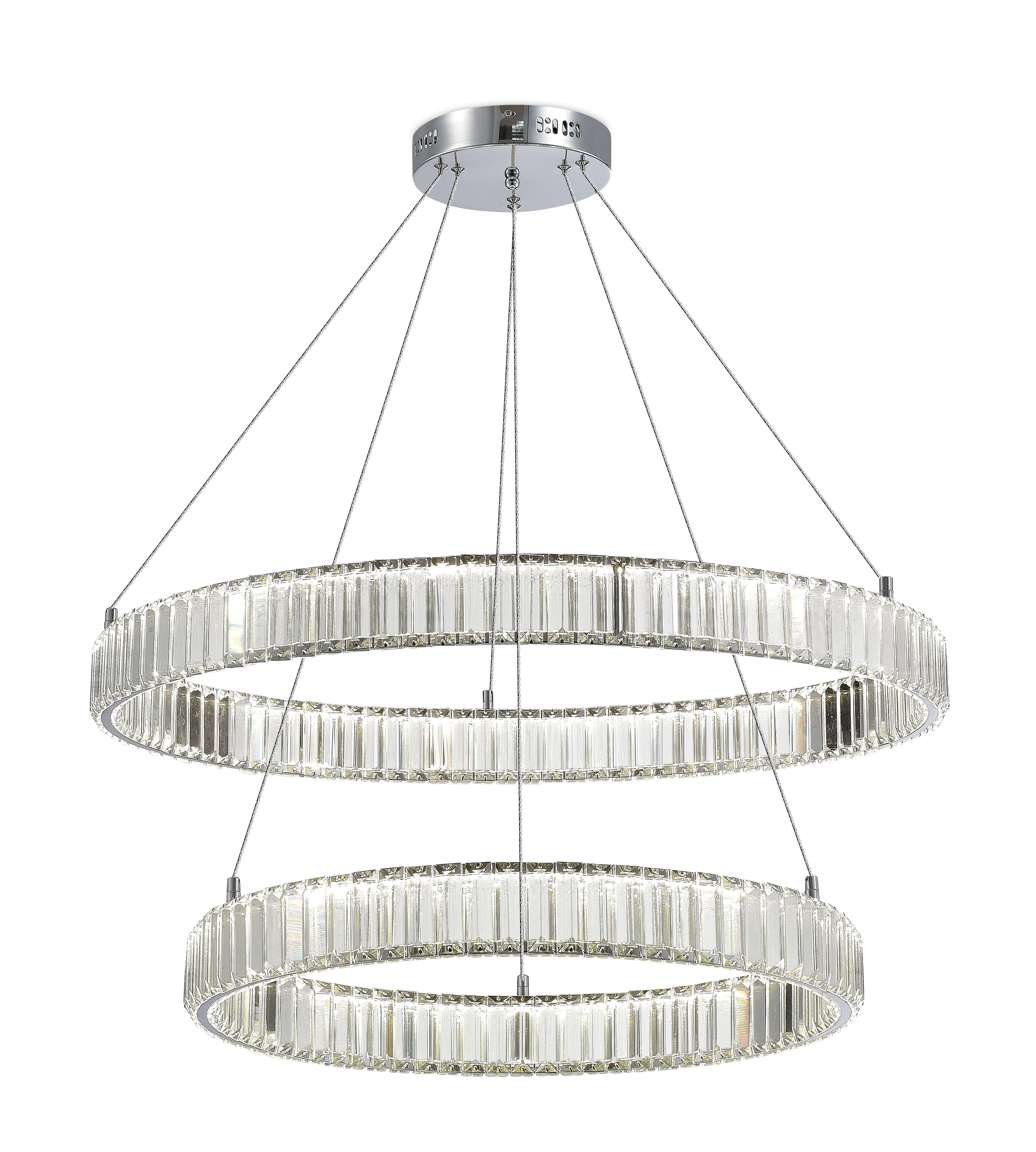 D2107-DW-6+8 CHROME (1) Люстра NW 