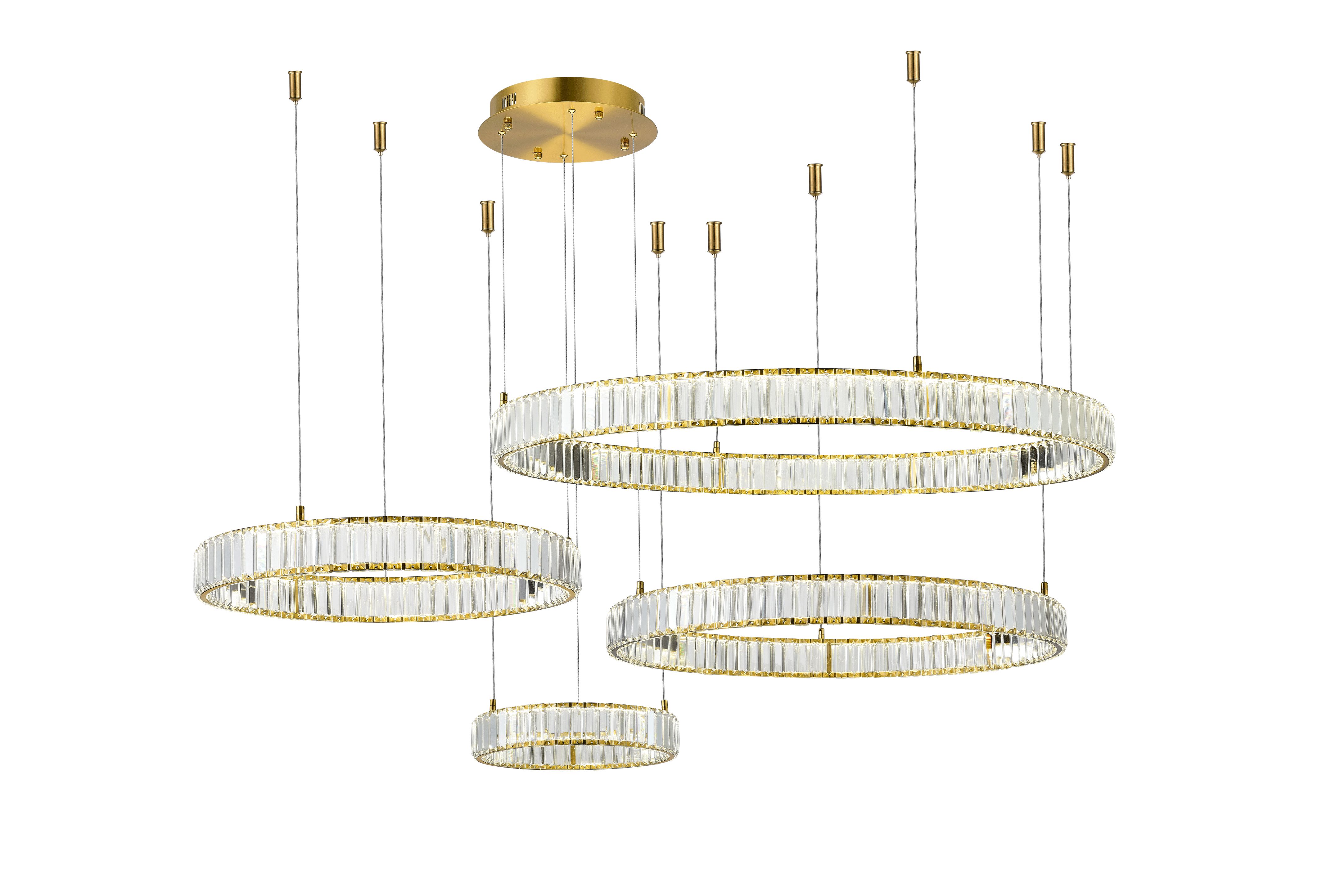 2107A-DW-40+60+80+10 BRASS (1) Люстра NW # 