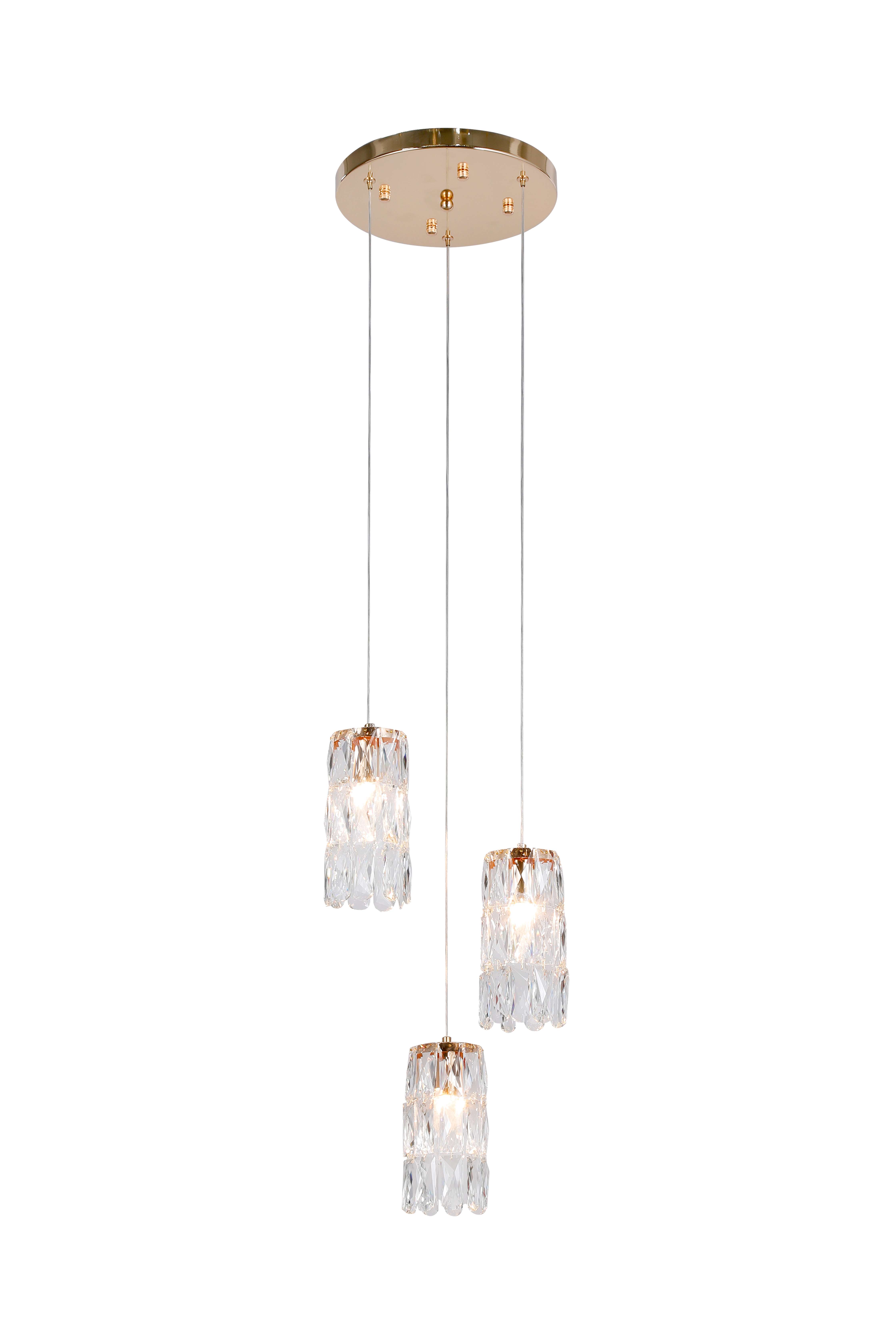 5076-3GD GOLD+CLEAR (1) Люстра NW # 