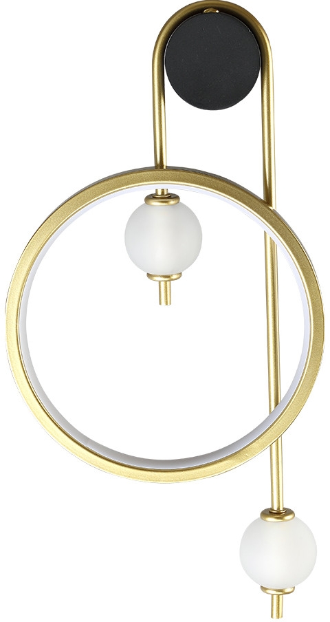 Crystal Lux Настенный светильник Rodrigo RODRIGO AP20W LED BLACK/GOLD 
