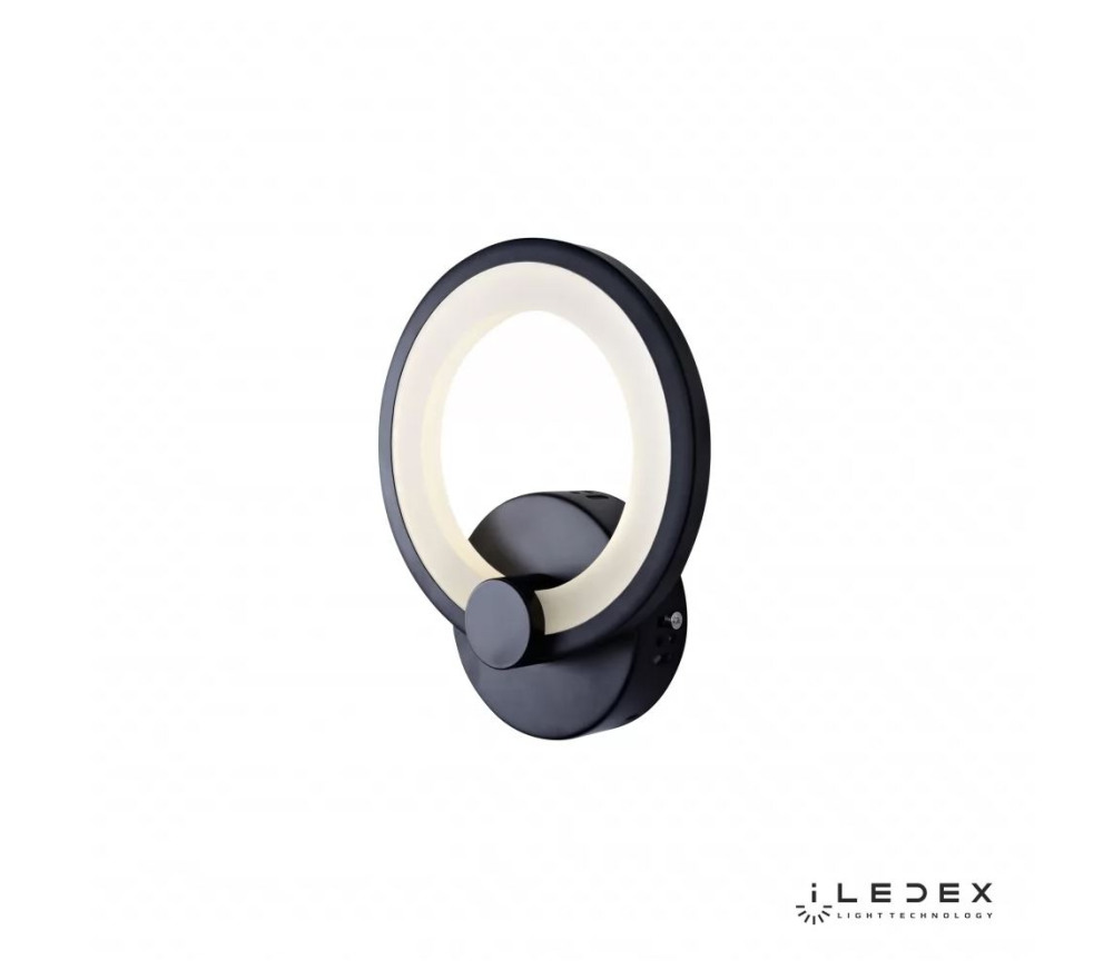 iLedex Настенный светильник Ring A001/1 BK 