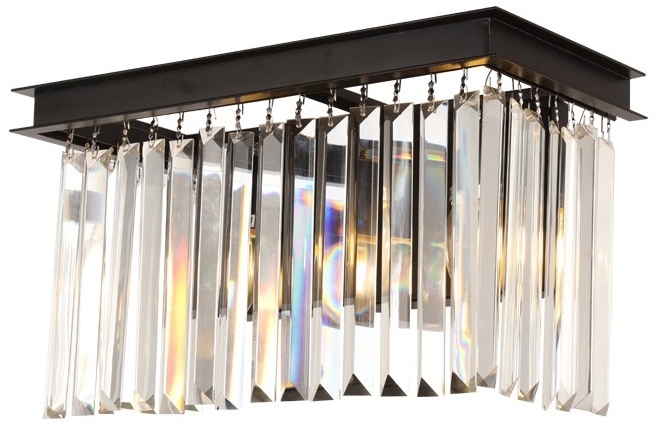 Бра 1920s Odeon KR0387W-2A black/clear 