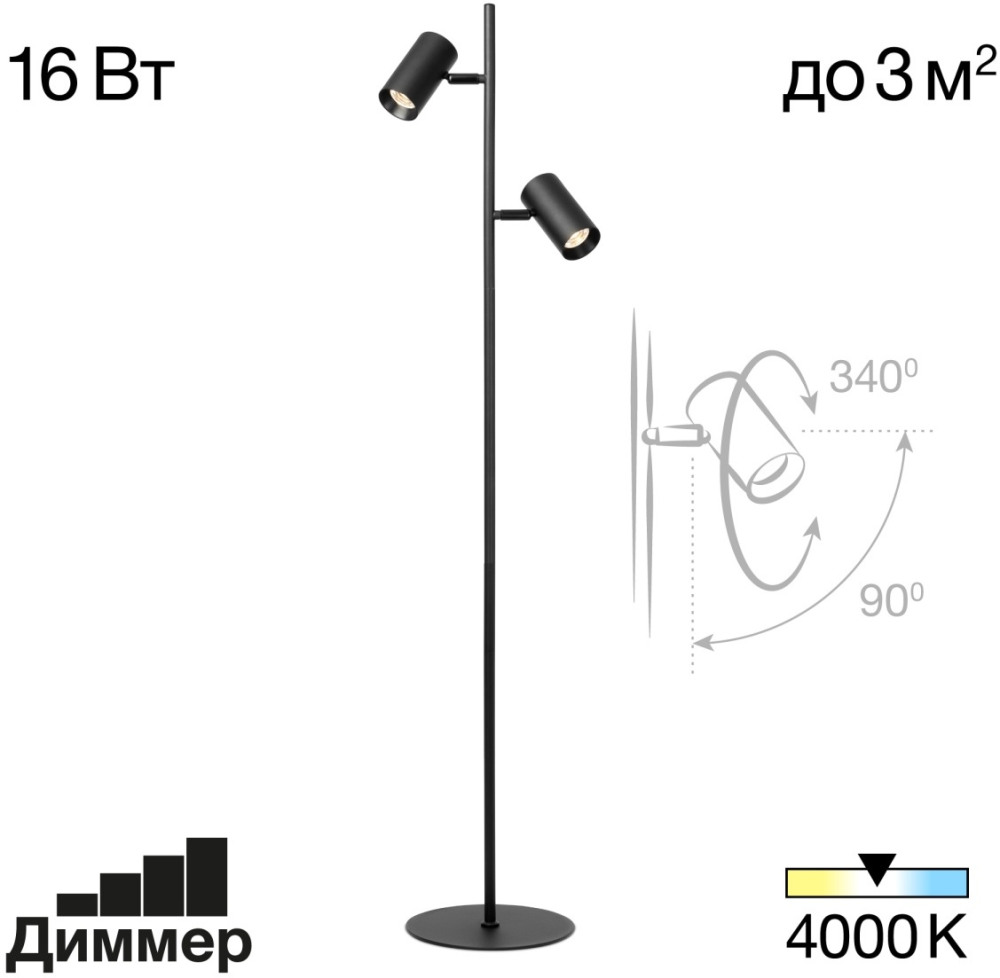 Торшер Twin CL809011N 