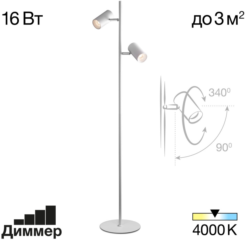 Торшер Twin CL809010N 