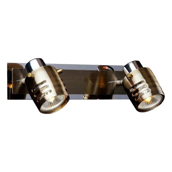 Eurosvet Спот Leonardo 23463/2 хром / античная бронза 