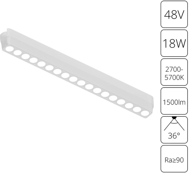 Трековый светильник Rapid A2969PL-1WH 