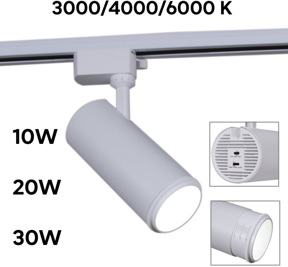 Reluce Трековый светильник  06650-9.3-LED10/20/30W CCT WT 